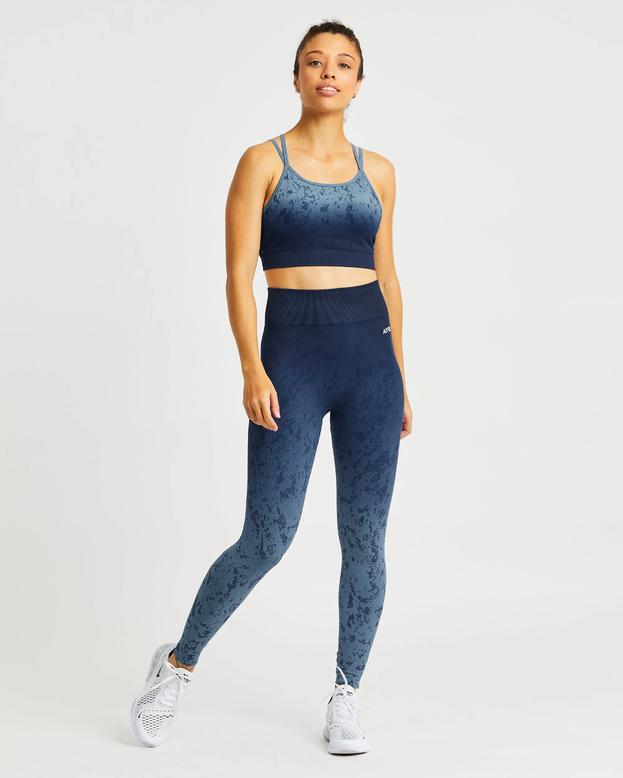 Flare Seamless Sports Bra - Blue sold by AYBL product image thumbnail 3