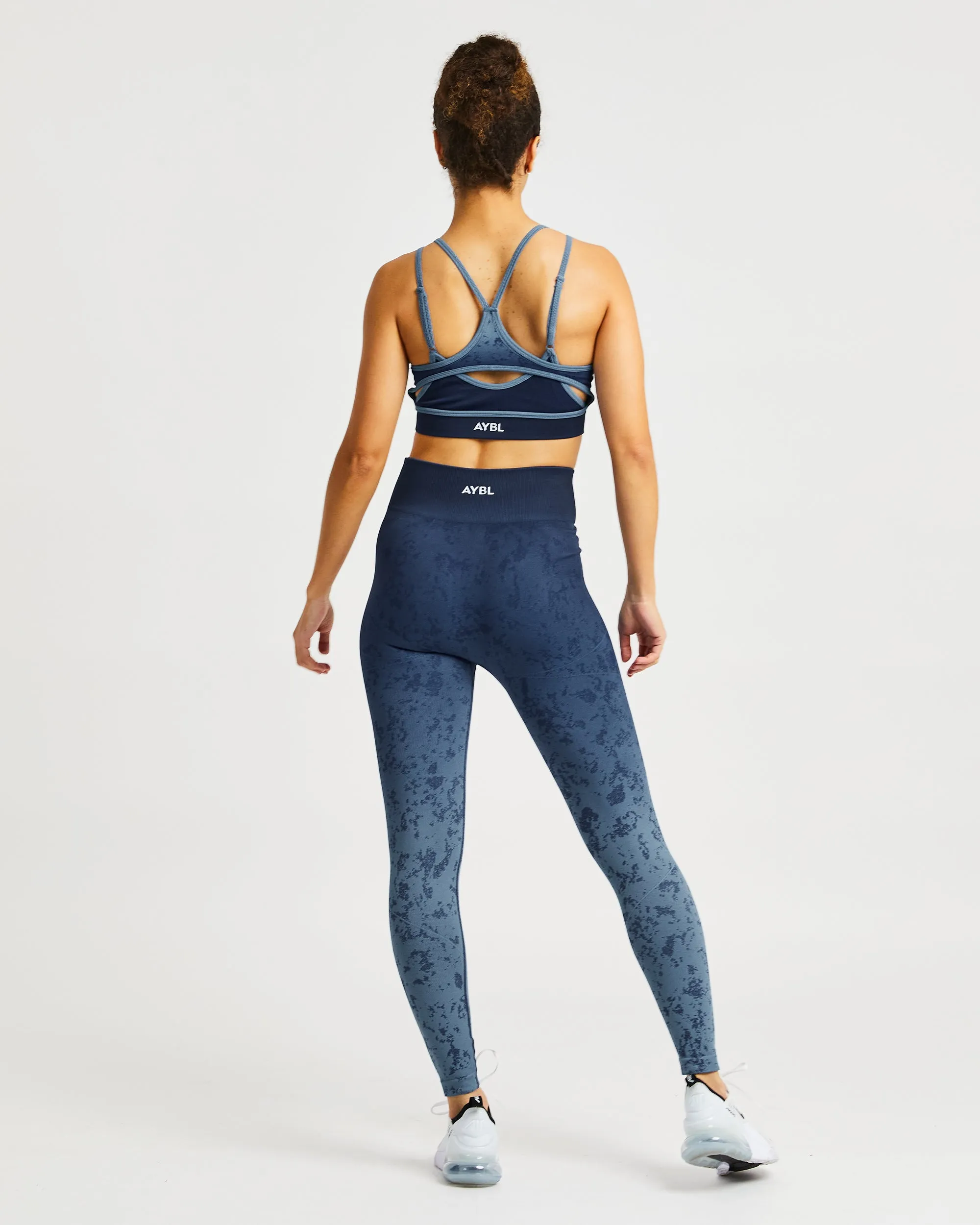 Flare Seamless Sports Bra - Blue sold by AYBL product image thumbnail 4