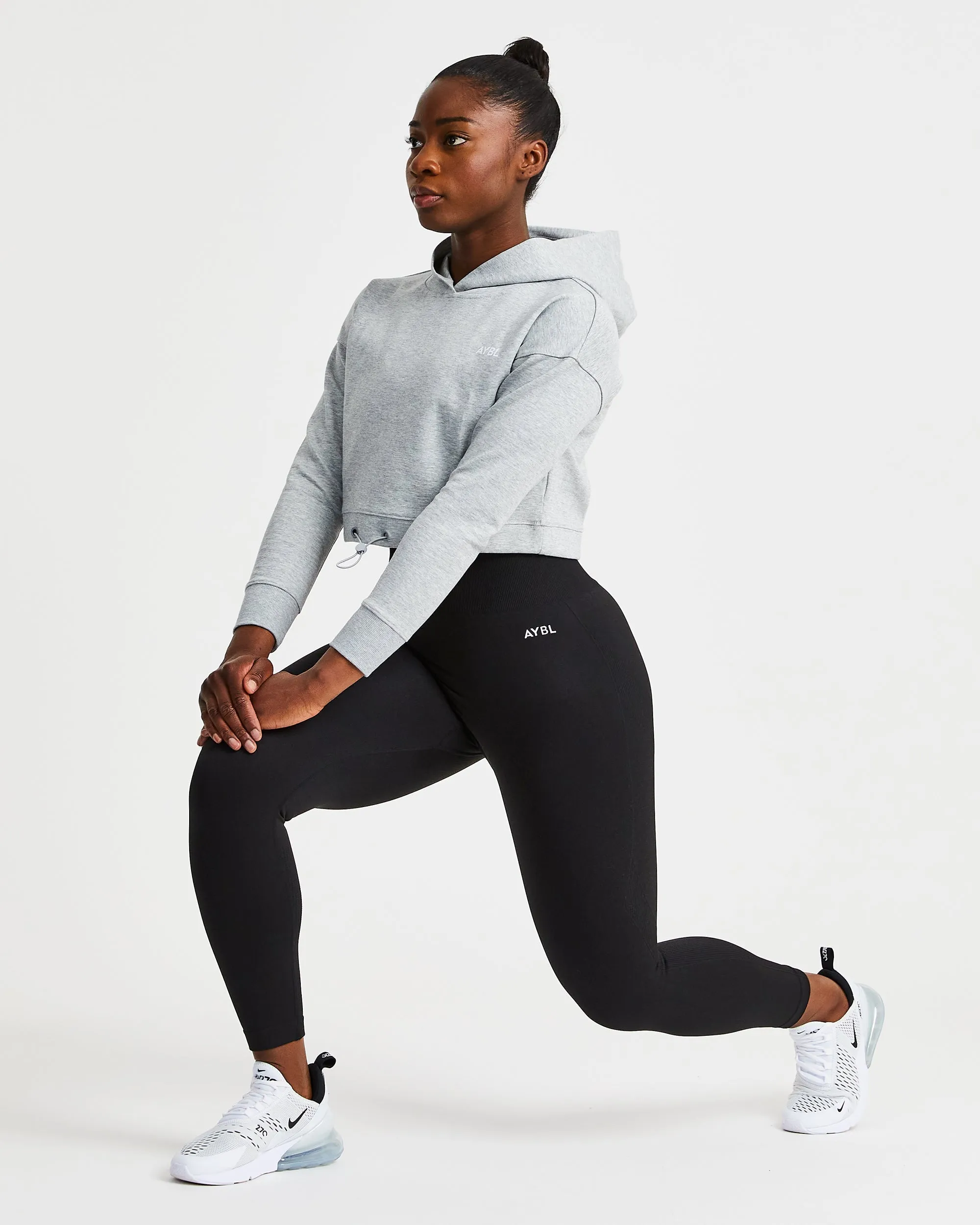 Everyday Drawcord Hoodie - Heather Grey sold by AYBL product image thumbnail 5