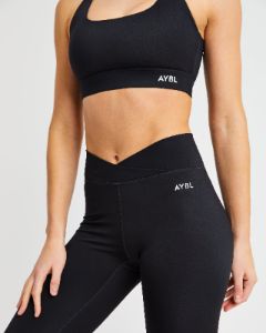 Flow Sports Bra - Black sold by AYBL