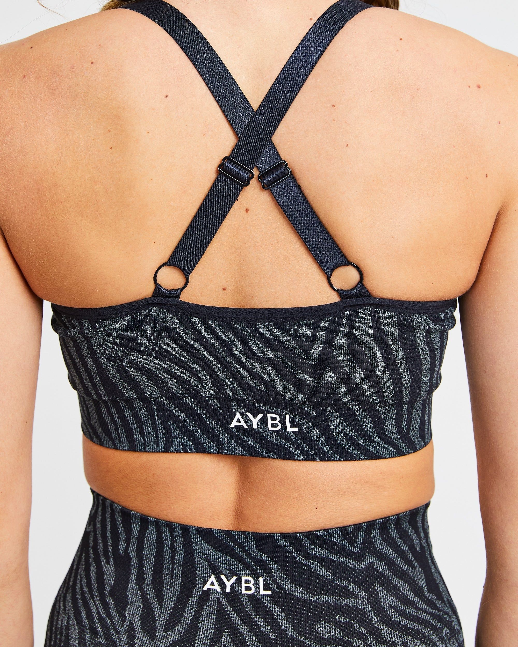 Evolve Animal Seamless Sports Bra - Black sold by AYBL product image thumbnail 8