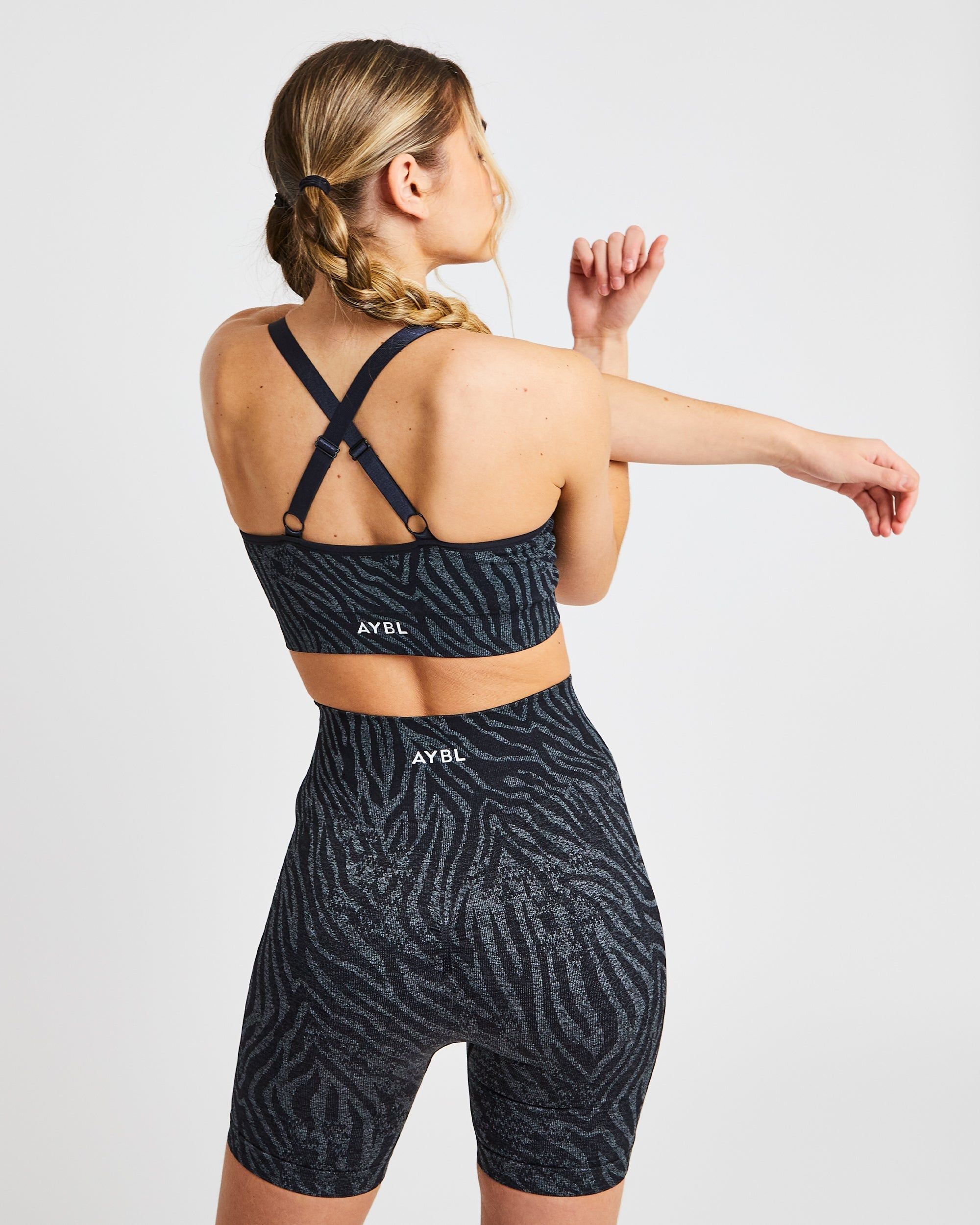 Evolve Animal Seamless Sports Bra - Black sold by AYBL product image thumbnail 2