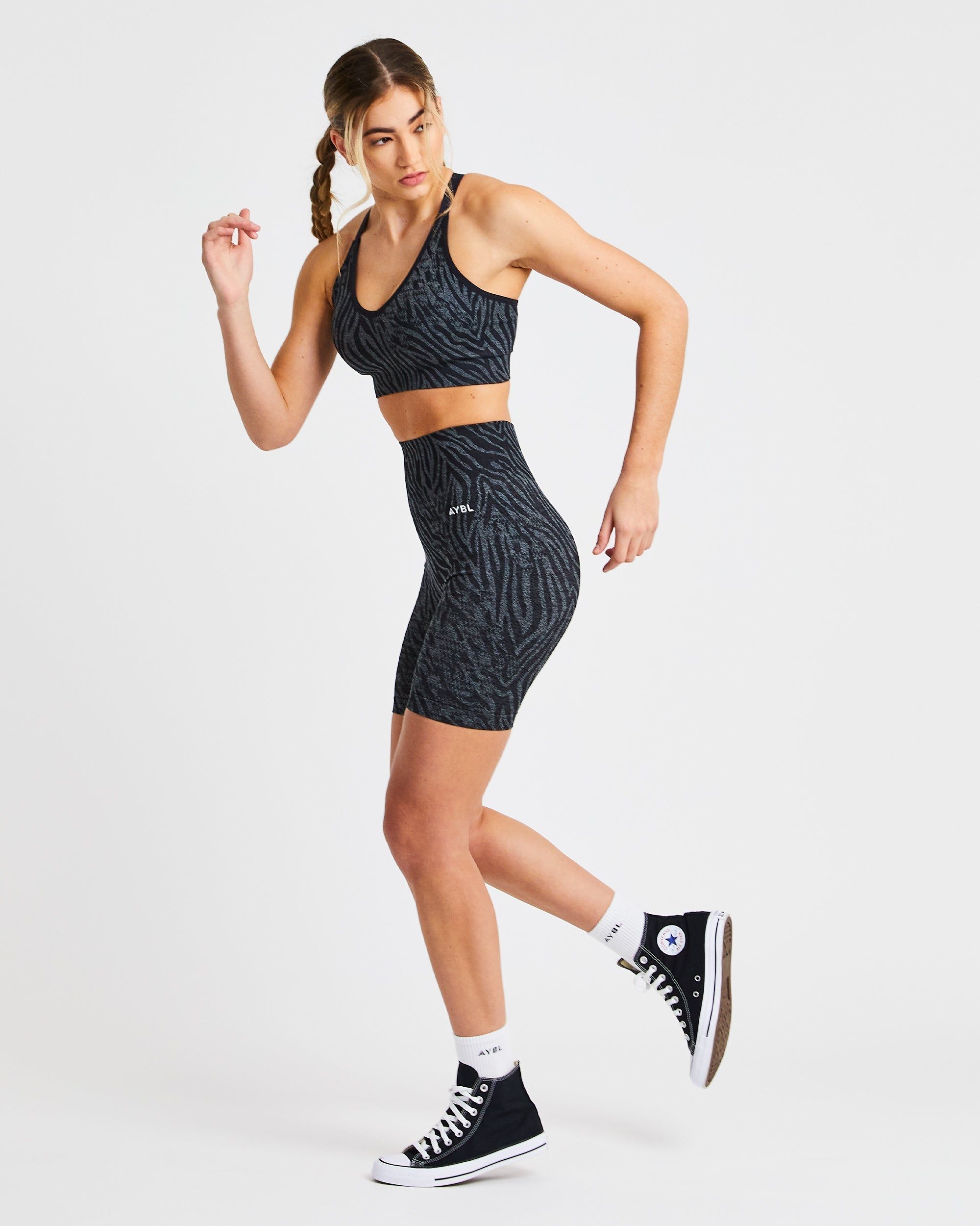 Evolve Animal Seamless Sports Bra - Black sold by AYBL product image thumbnail 6