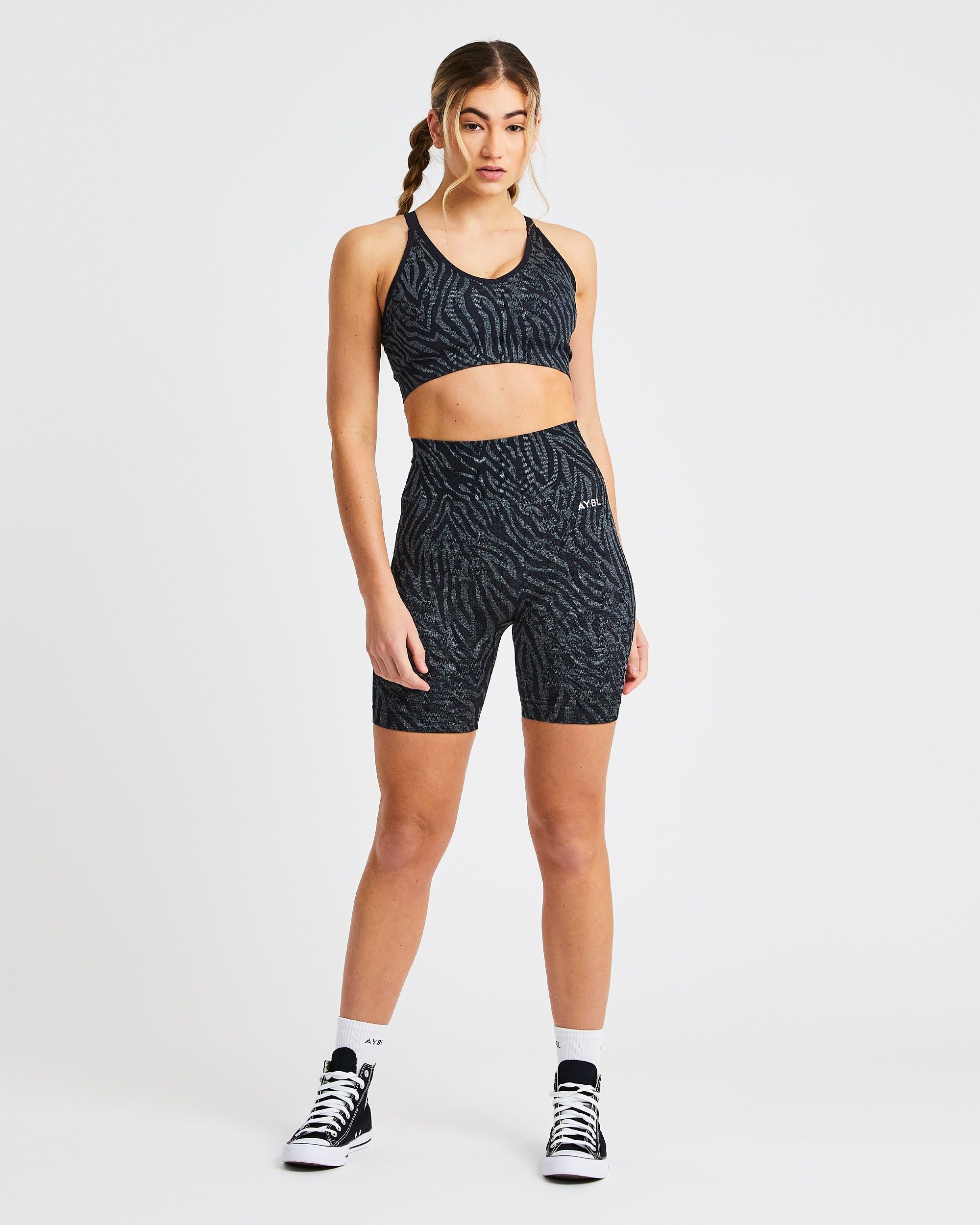 Evolve Animal Seamless Sports Bra - Black sold by AYBL product image thumbnail 3