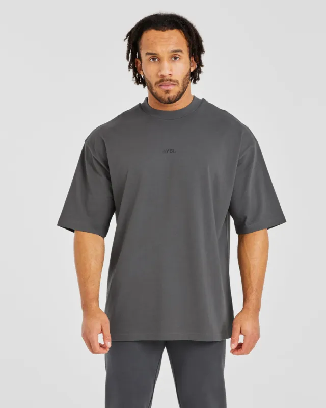 Craft Oversized T Shirt - Charcoal sold by AYBL