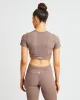 Pace Crop Top - Taupe Brown sold by AYBL