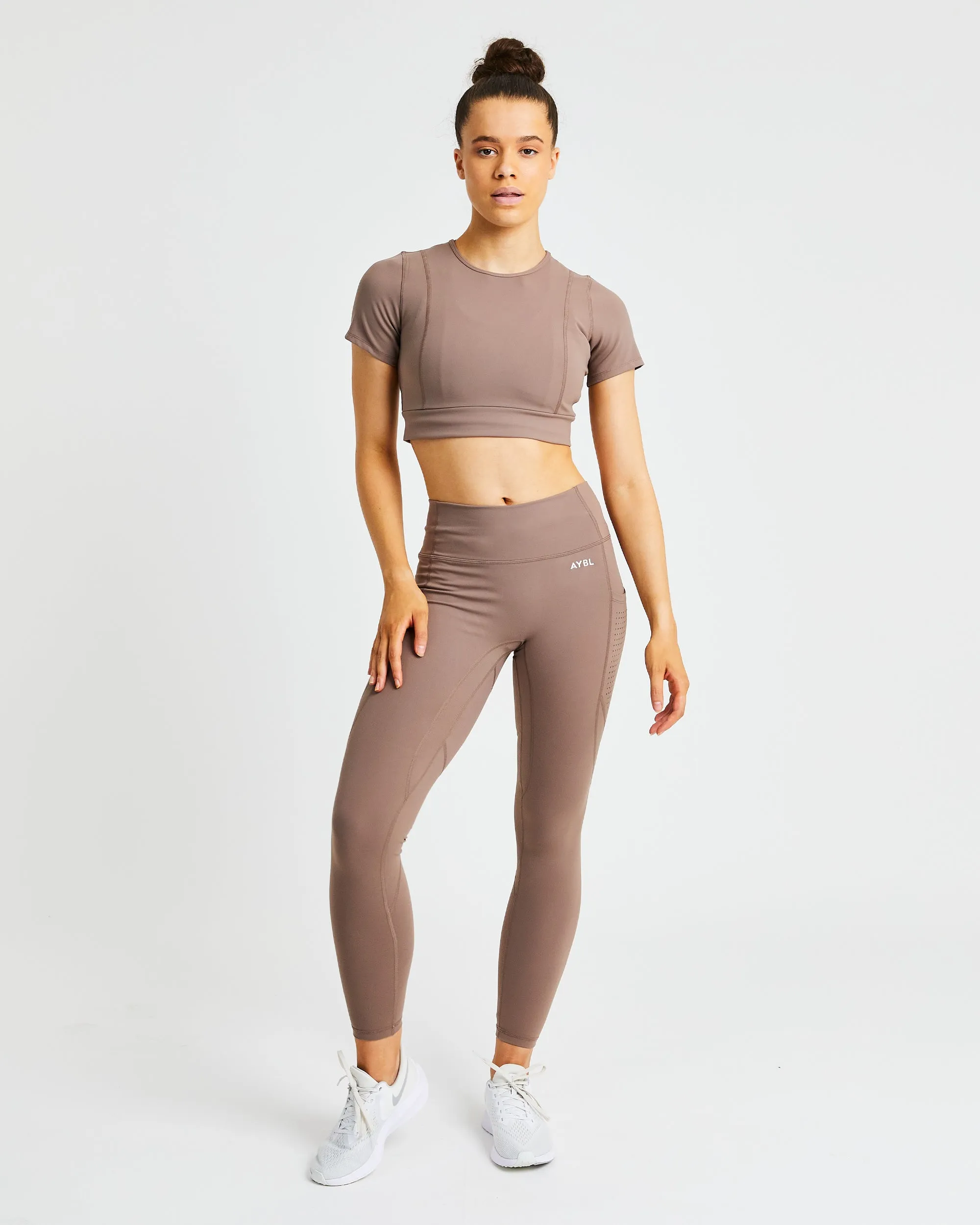 Pace Crop Top - Taupe Brown sold by AYBL product image thumbnail 3