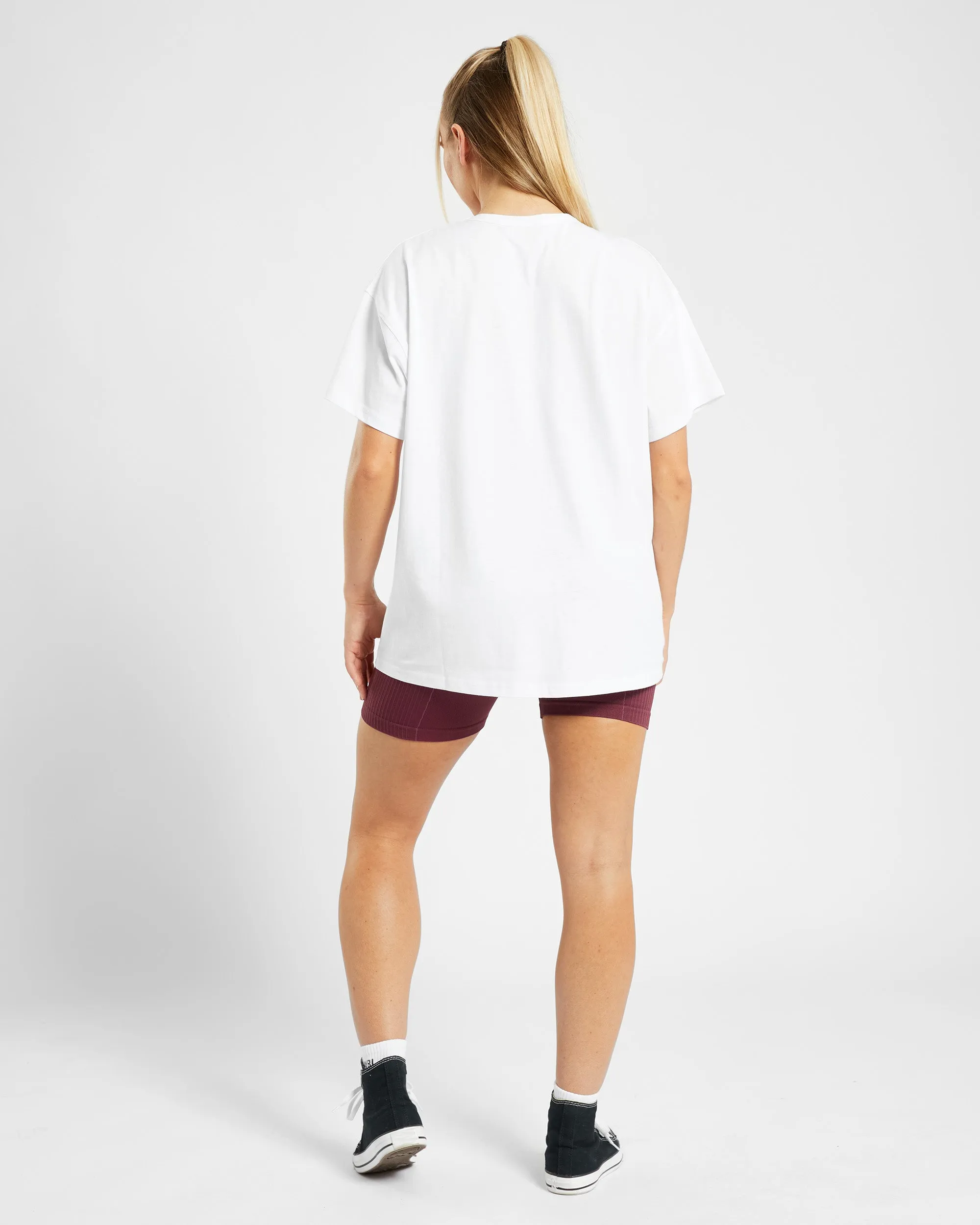 Varsity Oversized T Shirt - White sold by AYBL product image thumbnail 4