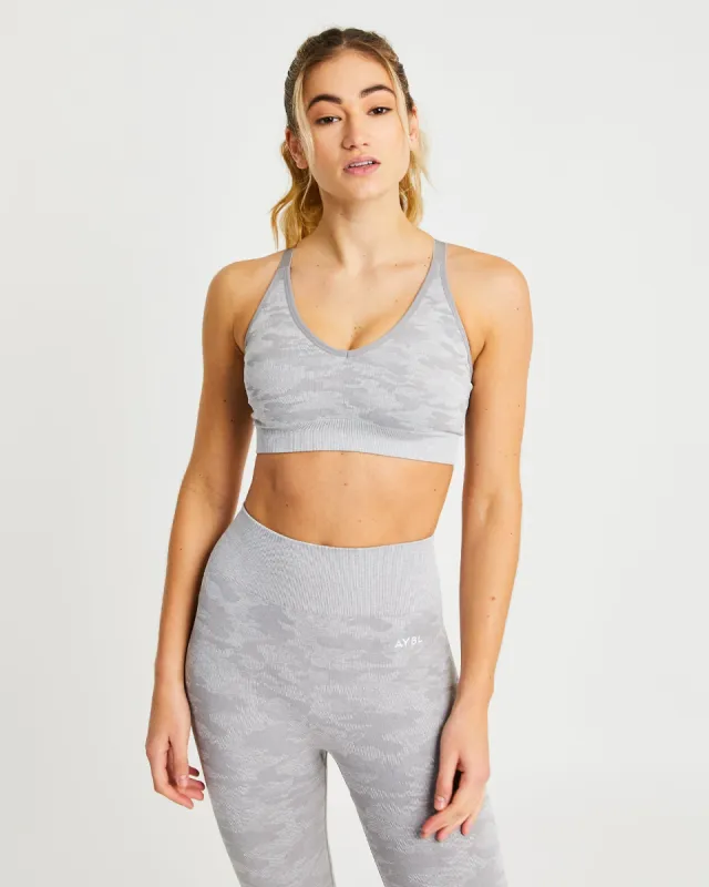 Evolve Camo Seamless Sports Bra - Grey sold by AYBL