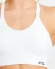 Essential Seamless Ruched Sports Bra - White sold by AYBL