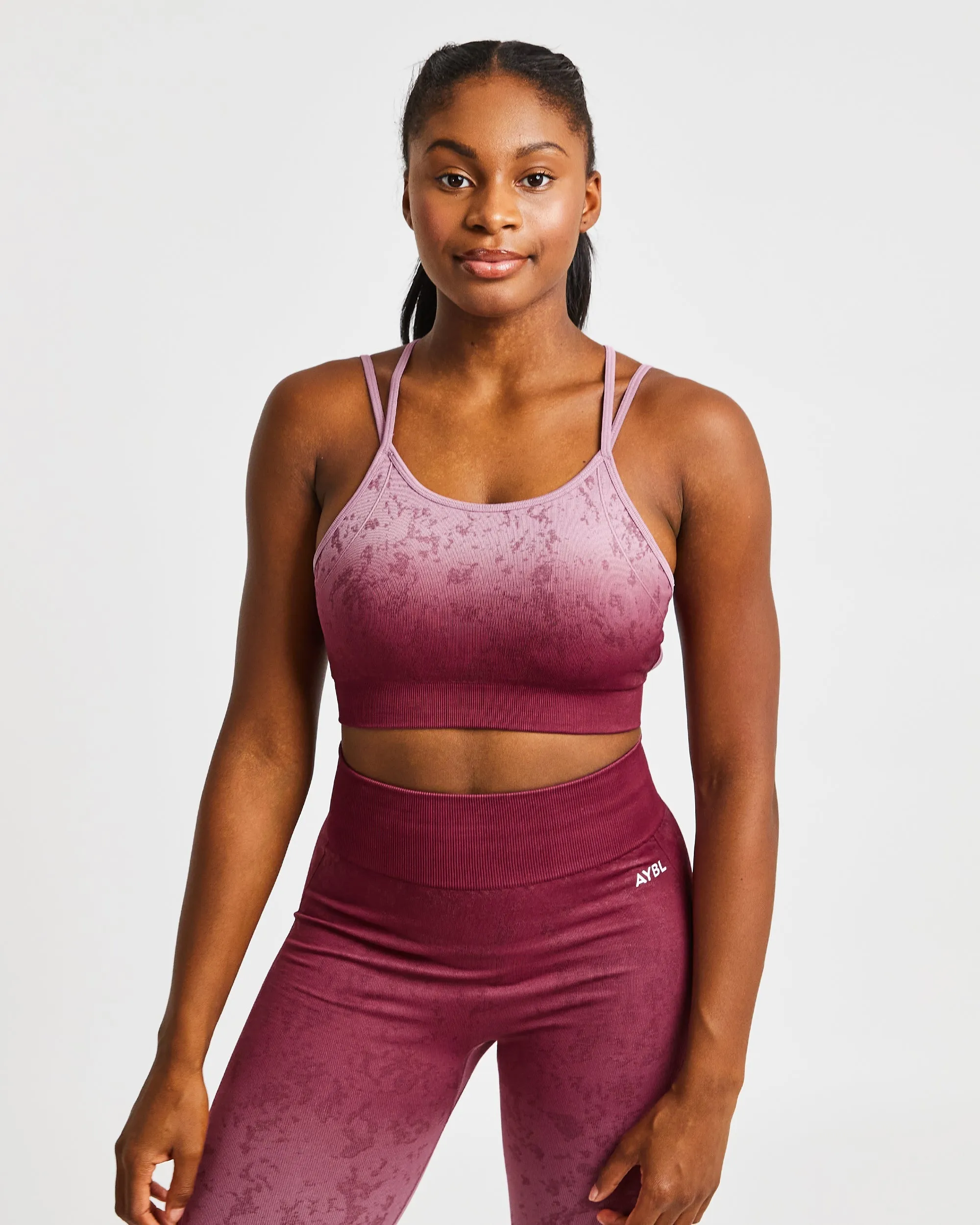 Flare Seamless Sports Bra - Plum sold by AYBL