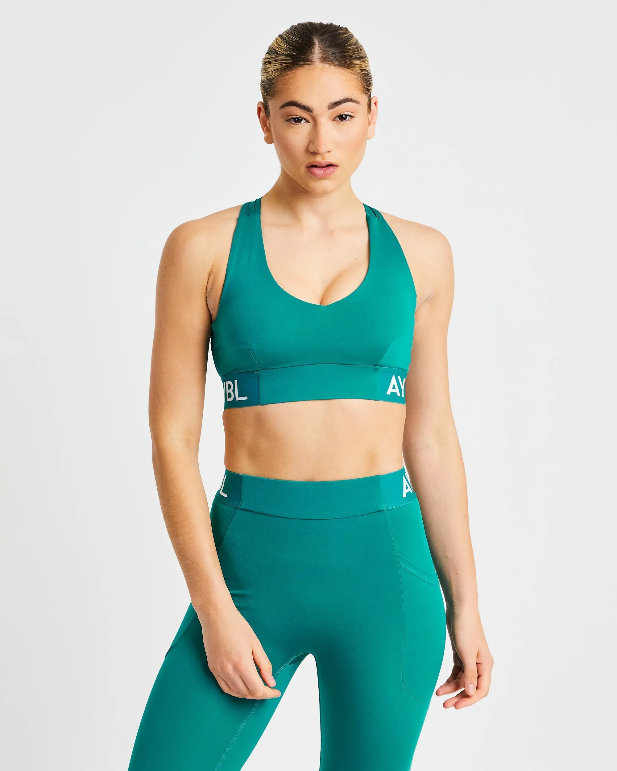 Training Sports Bra - Teal sold by AYBL