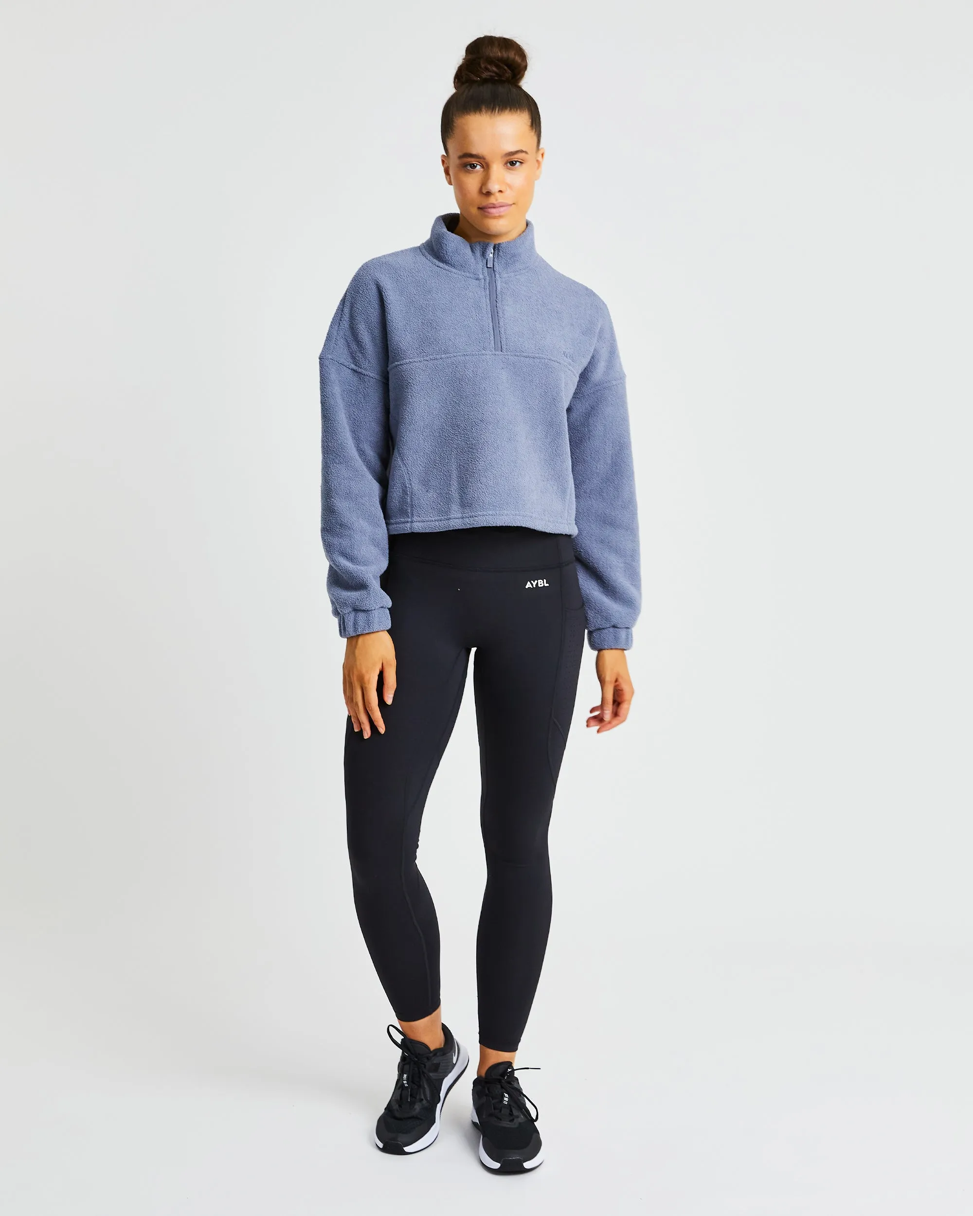 Effortless Oversized Crop Fleece - Stone Blue sold by AYBL product image thumbnail 3
