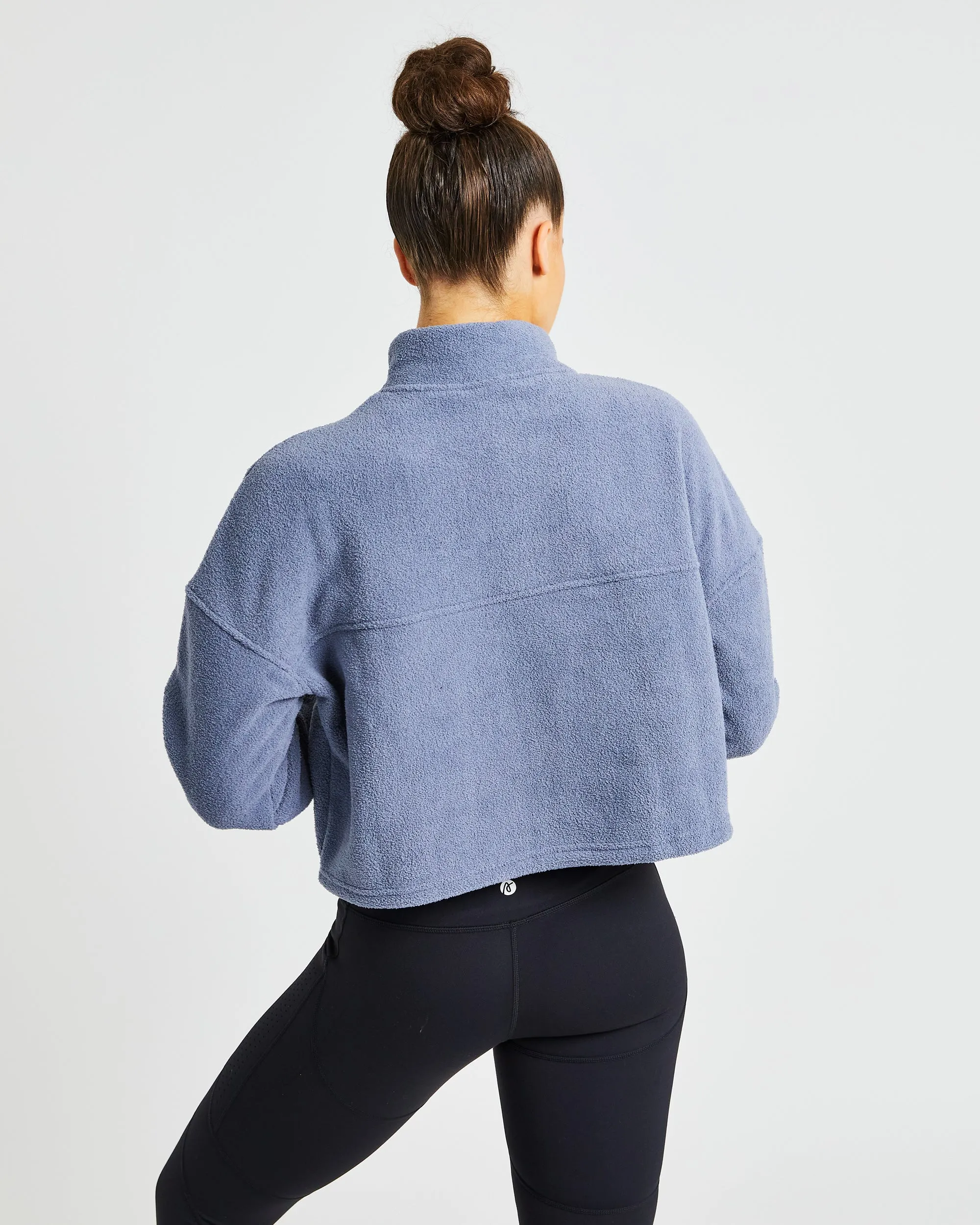 Effortless Oversized Crop Fleece - Stone Blue sold by AYBL product image thumbnail 2