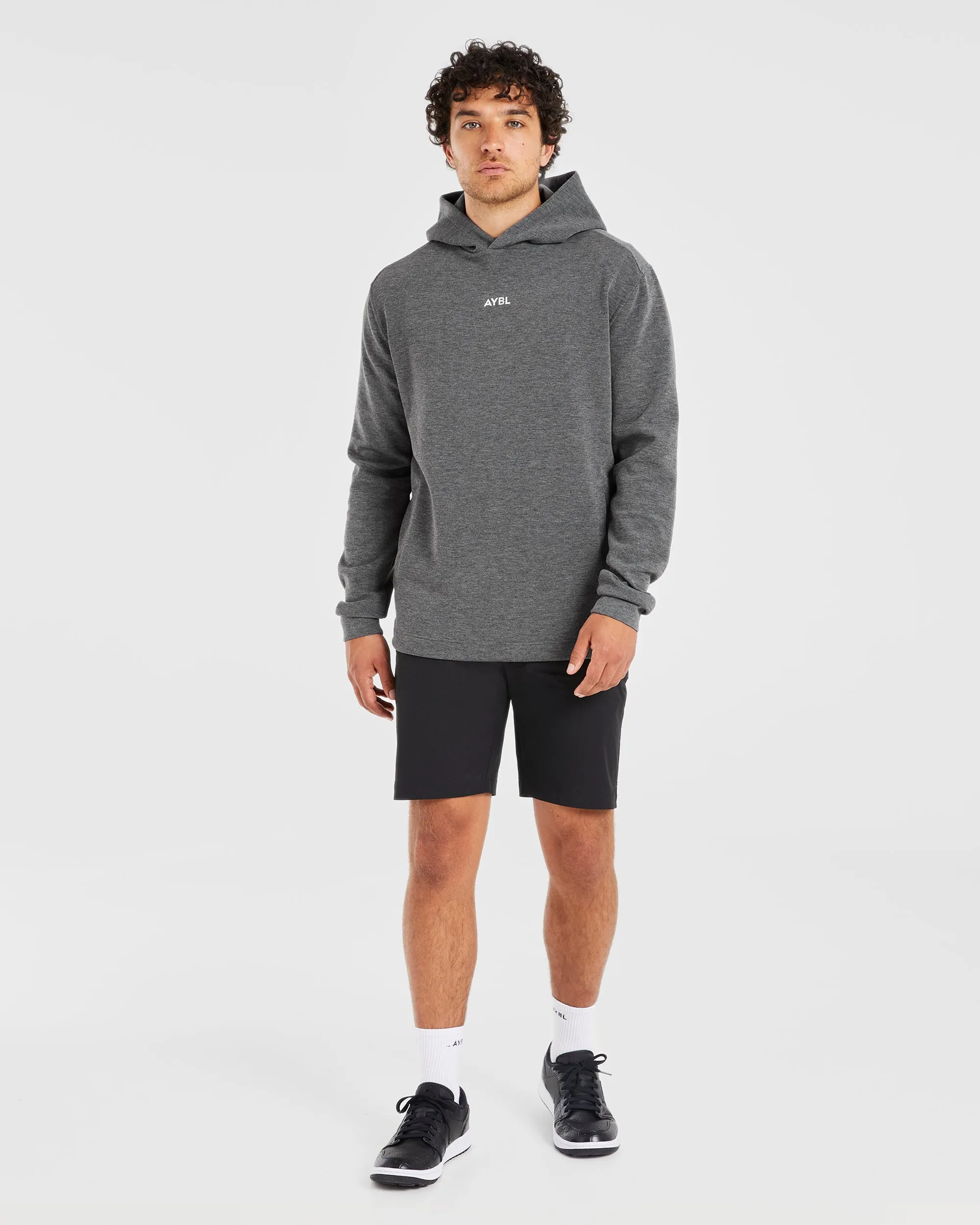 Performance Lightweight Hoodie - Charcoal Marl sold by AYBL product image thumbnail 3