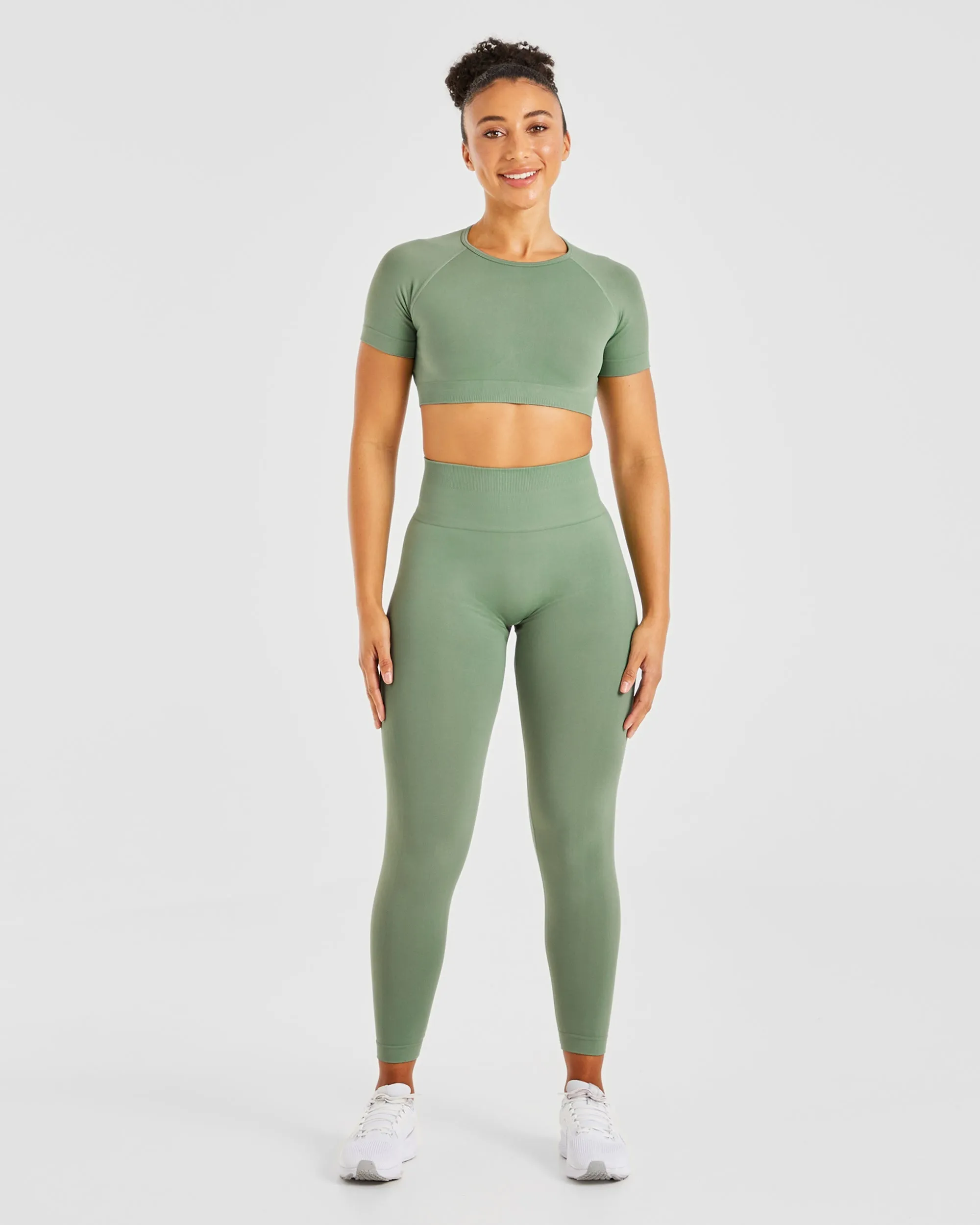 Power Seamless Leggings - Olive sold by AYBL product image thumbnail 3