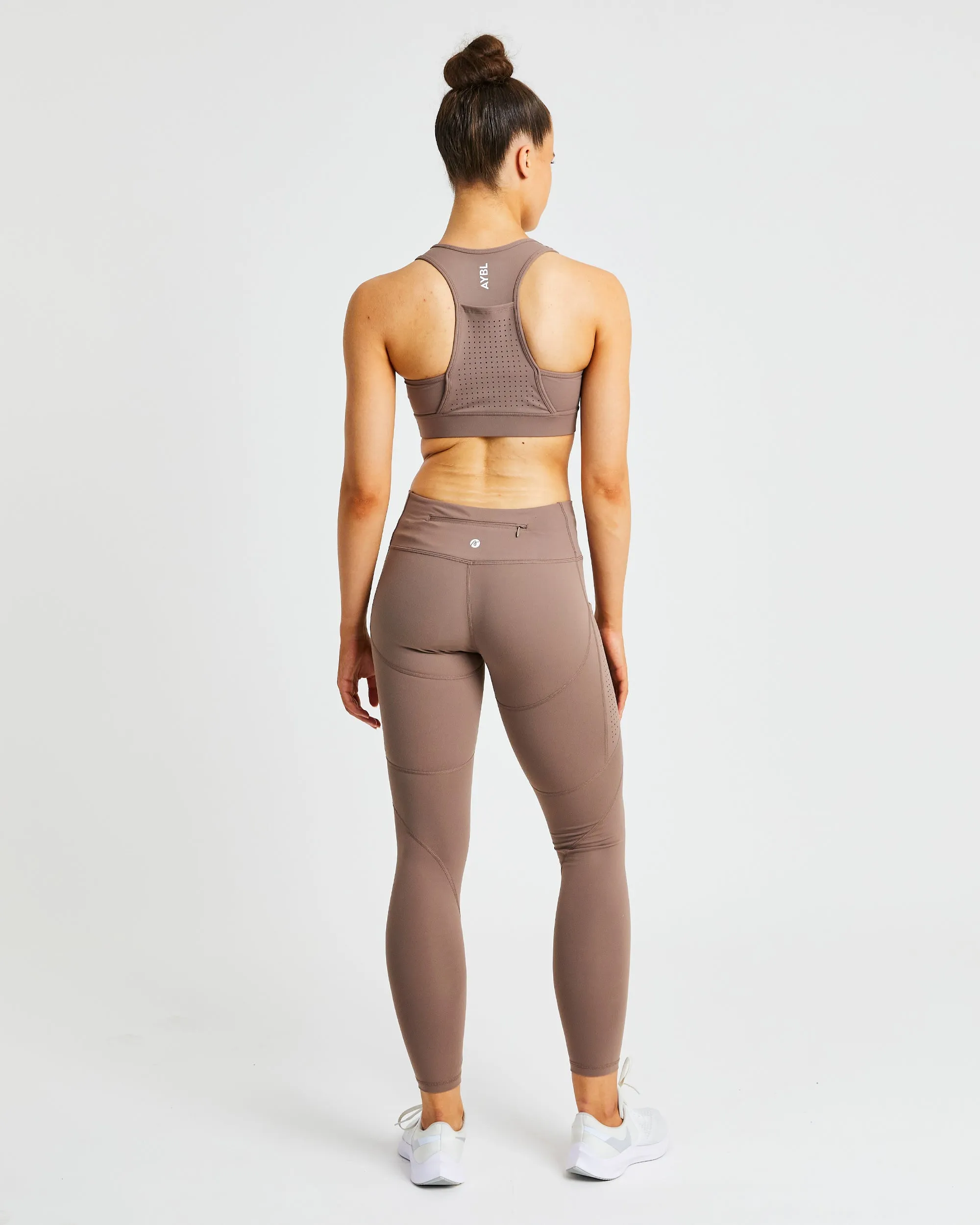Pace Sports Bra - Taupe Brown sold by AYBL product image thumbnail 4
