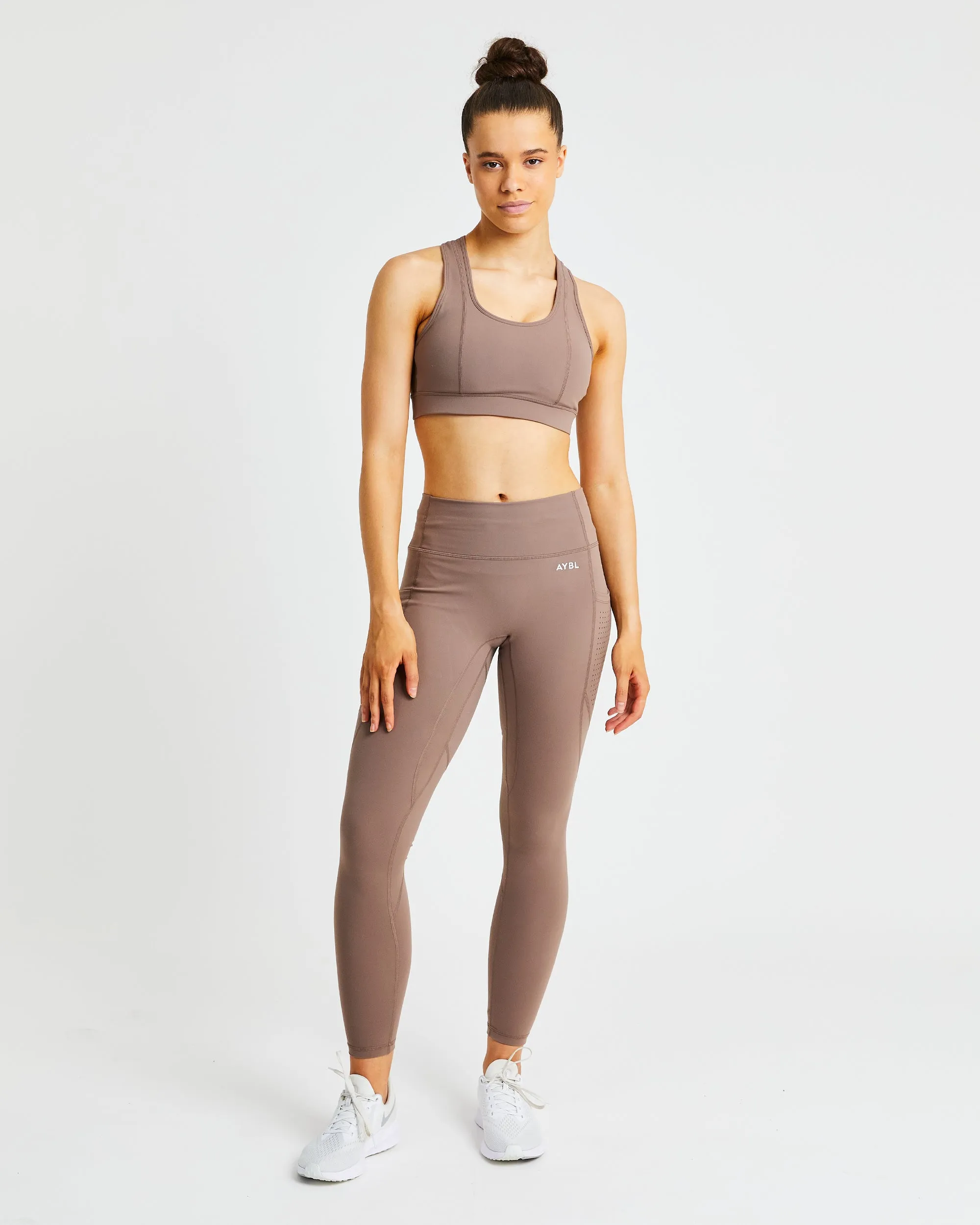 Pace Sports Bra - Taupe Brown sold by AYBL product image thumbnail 3