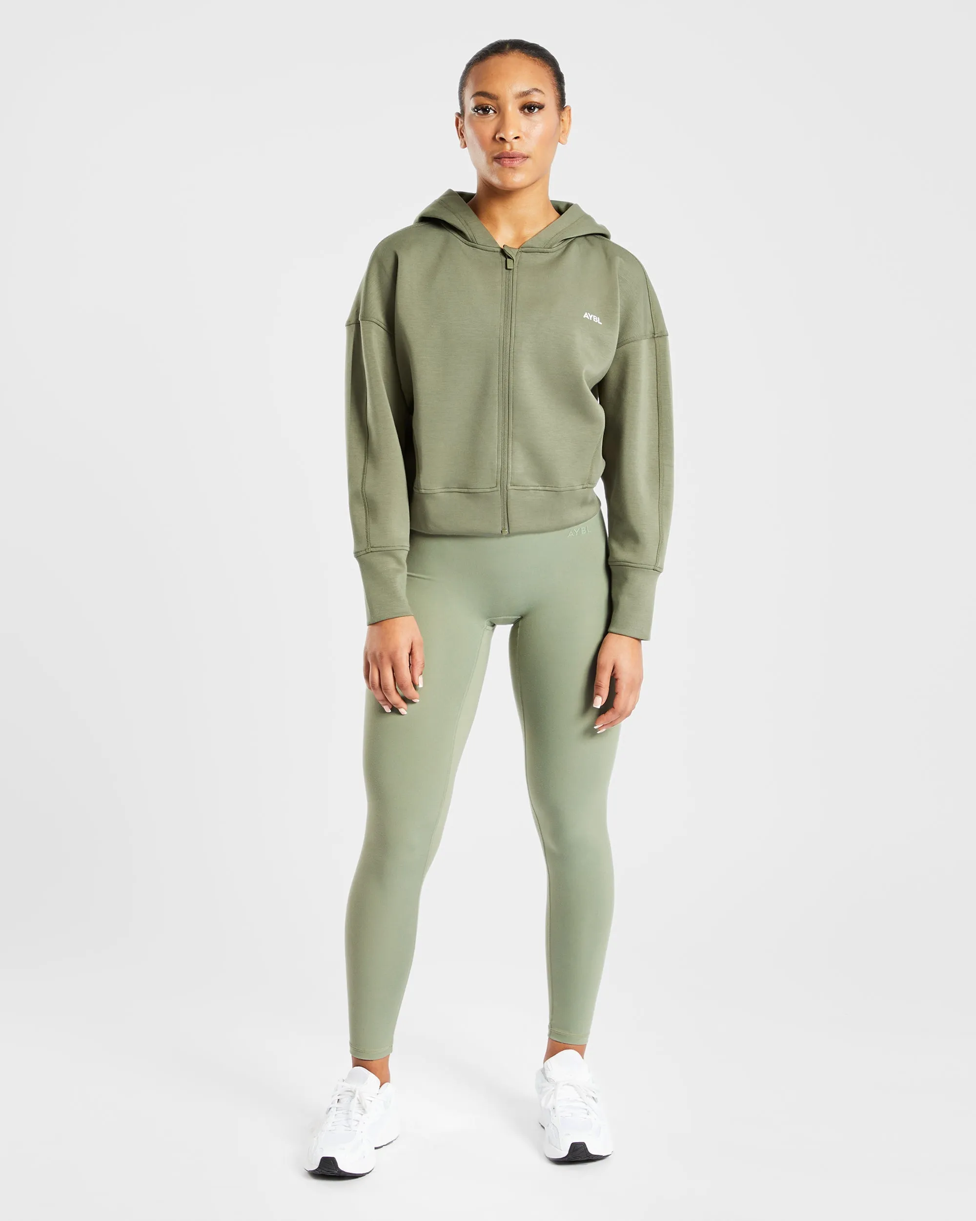 Zip Up Jacket - Khaki sold by AYBL product image thumbnail 3