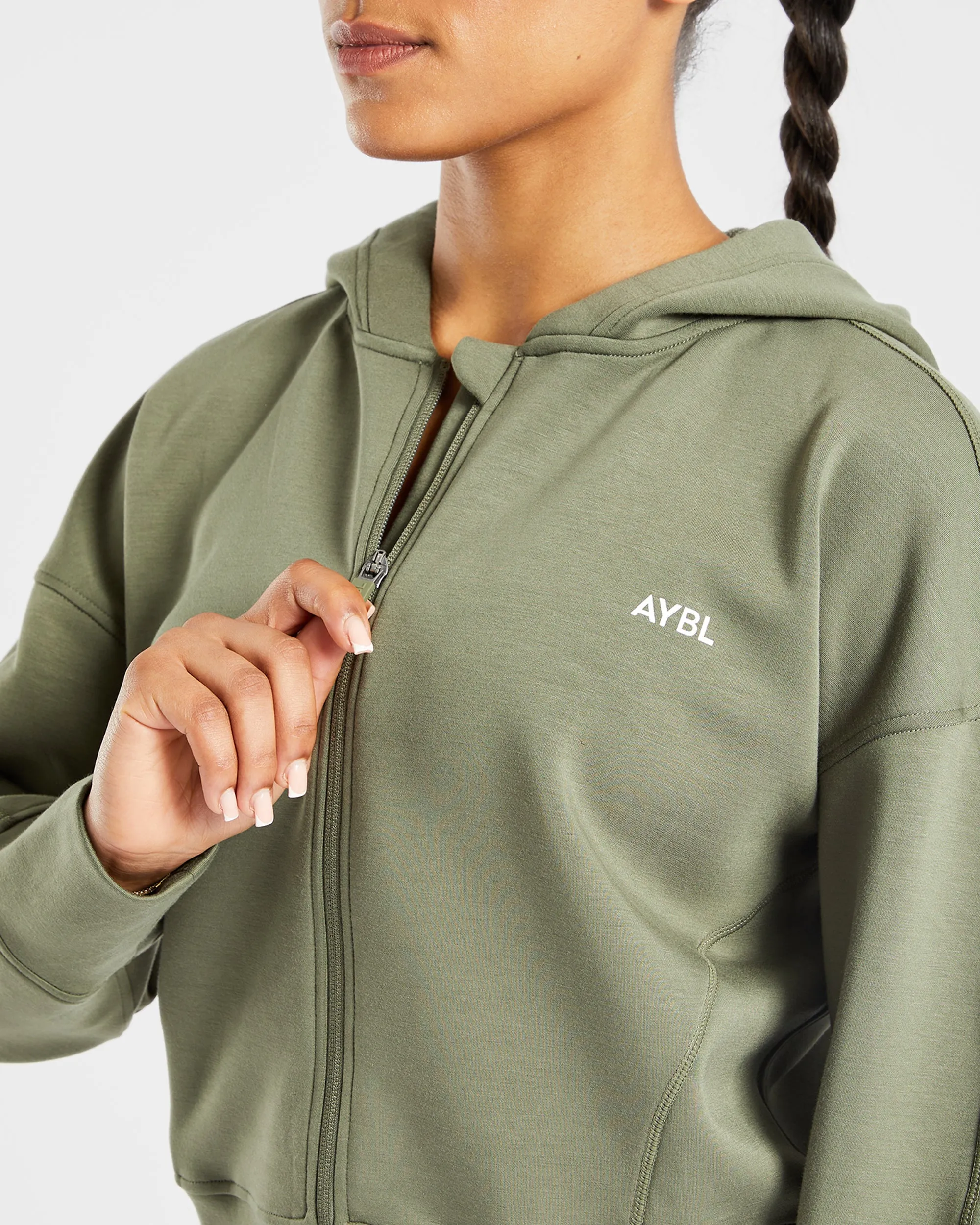 Zip Up Jacket - Khaki sold by AYBL product image thumbnail 5