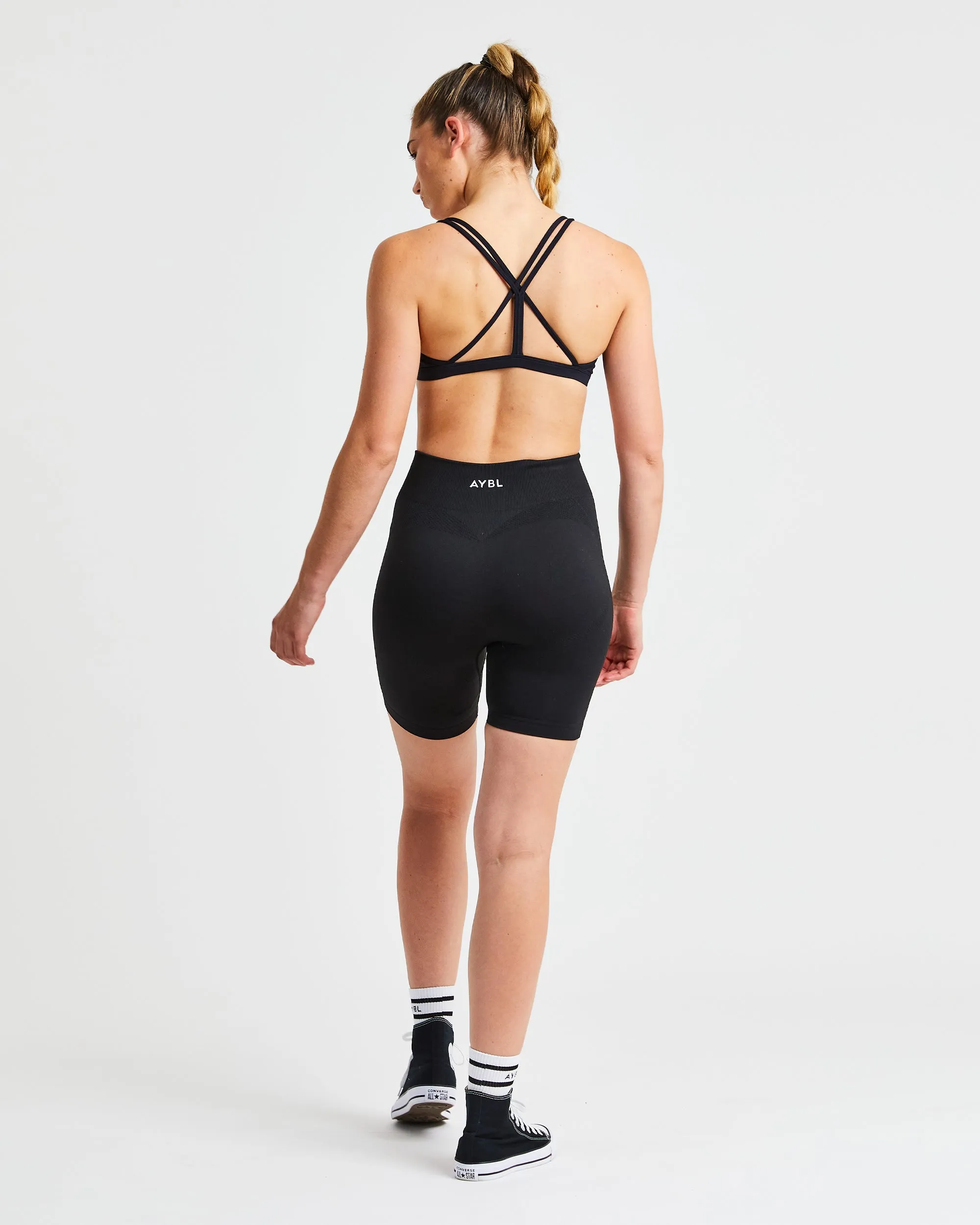 Essential Strappy Sports Bra - Black sold by AYBL product image thumbnail 4