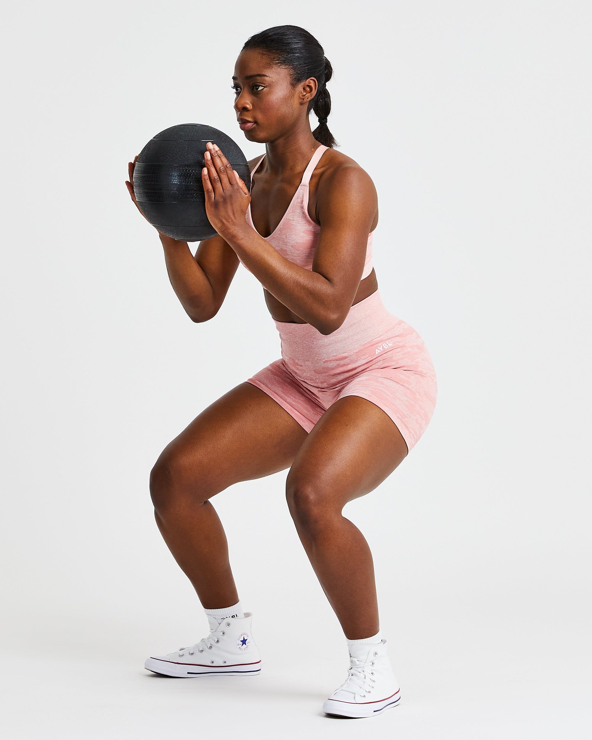 Evolve Camo Seamless Sports Bra - Pink sold by AYBL product image thumbnail 5