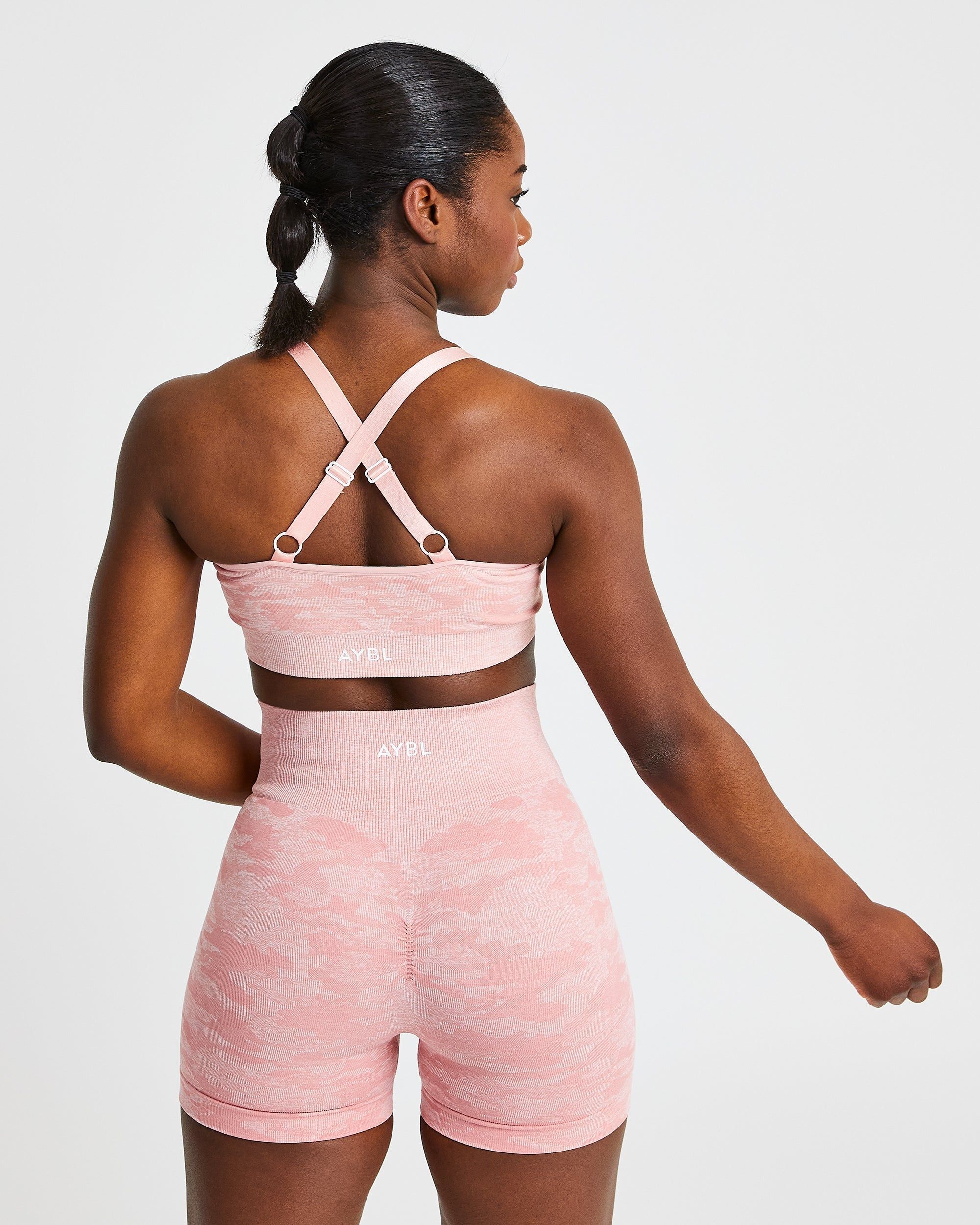 Evolve Camo Seamless Sports Bra - Pink sold by AYBL product image thumbnail 2
