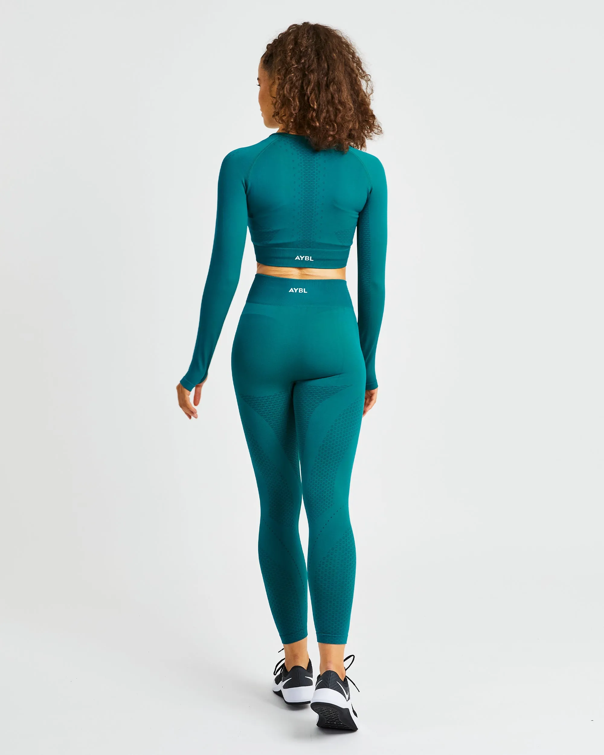 Ignite Seamless Leggings - Hyper Teal sold by AYBL product image thumbnail 4