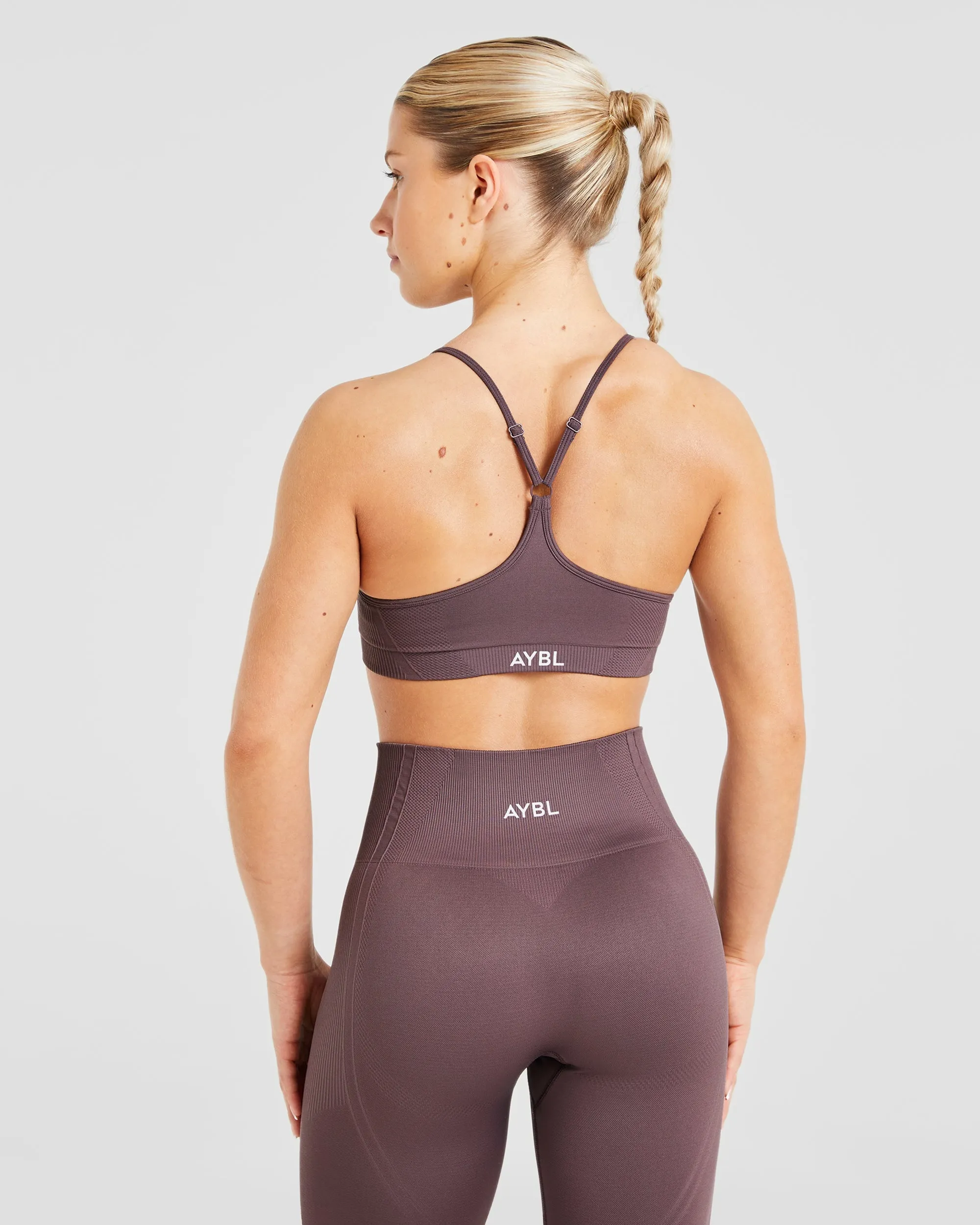 Balance V3 Seamless Strappy Sports Bra - Coffee Bean sold by AYBL product image thumbnail 2