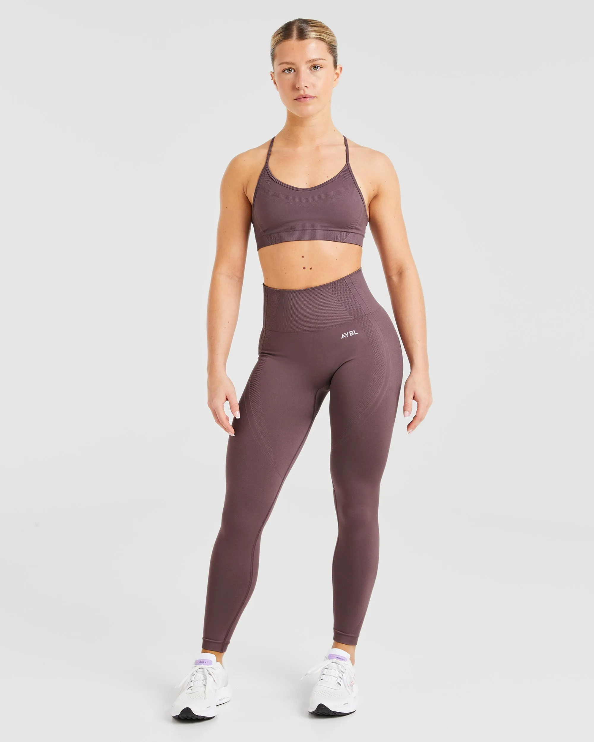 Balance V3 Seamless Strappy Sports Bra - Coffee Bean sold by AYBL product image thumbnail 3