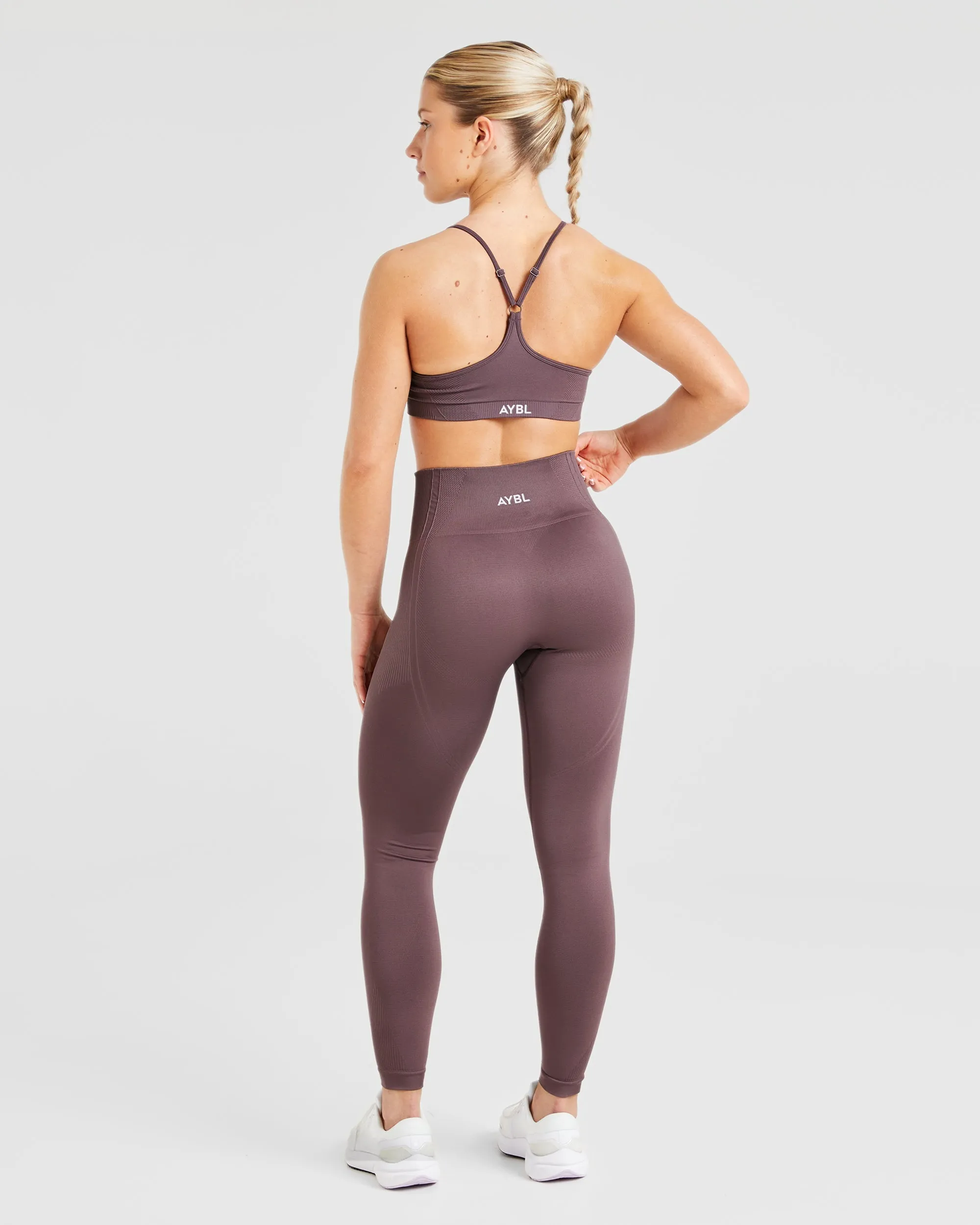 Balance V3 Seamless Strappy Sports Bra - Coffee Bean sold by AYBL product image thumbnail 4