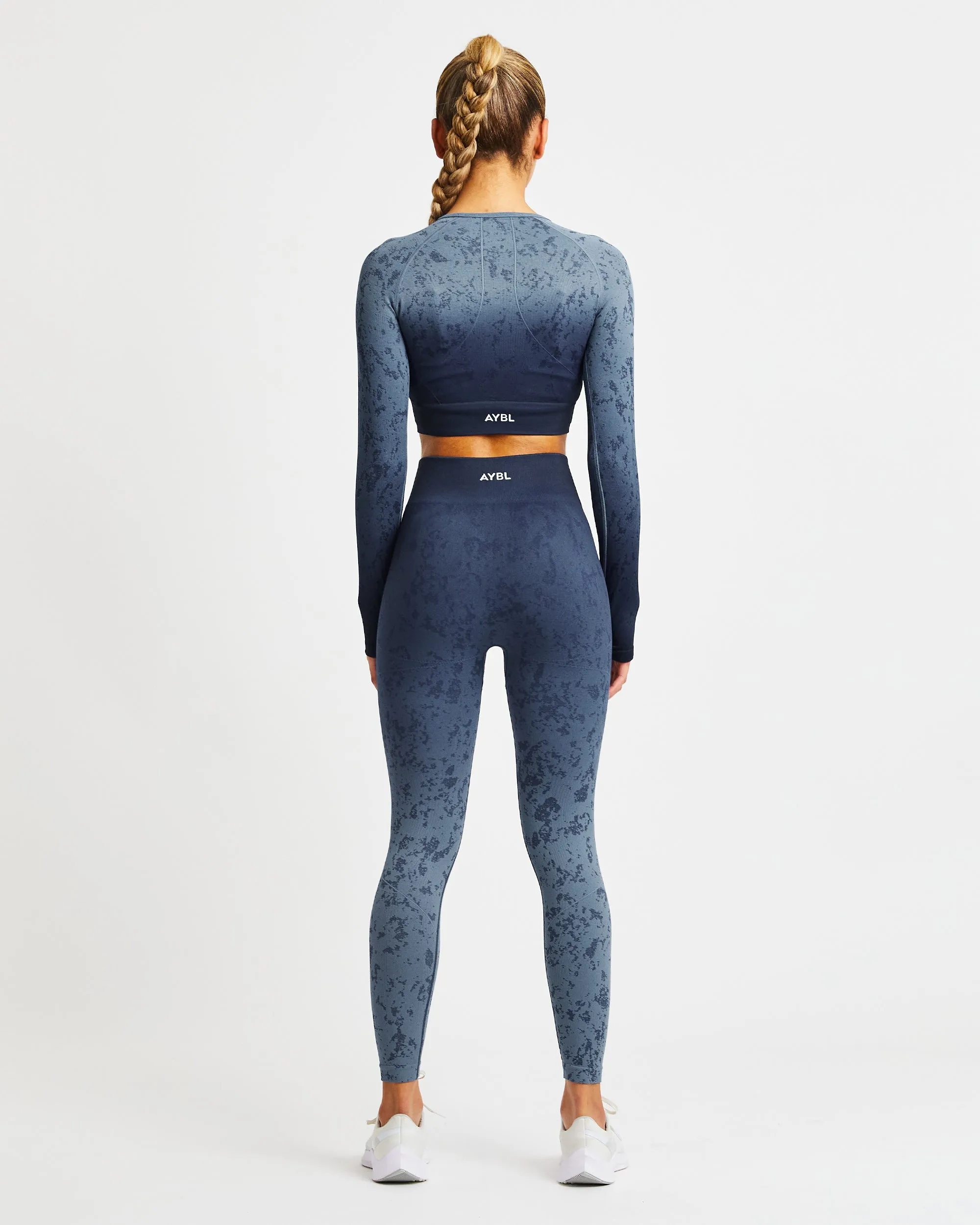 Flare Seamless Leggings - Blue sold by AYBL product image thumbnail 4