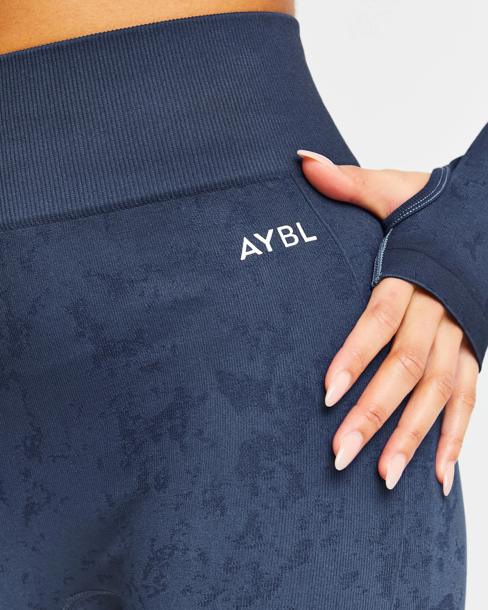 Flare Seamless Leggings - Blue sold by AYBL product image thumbnail 5