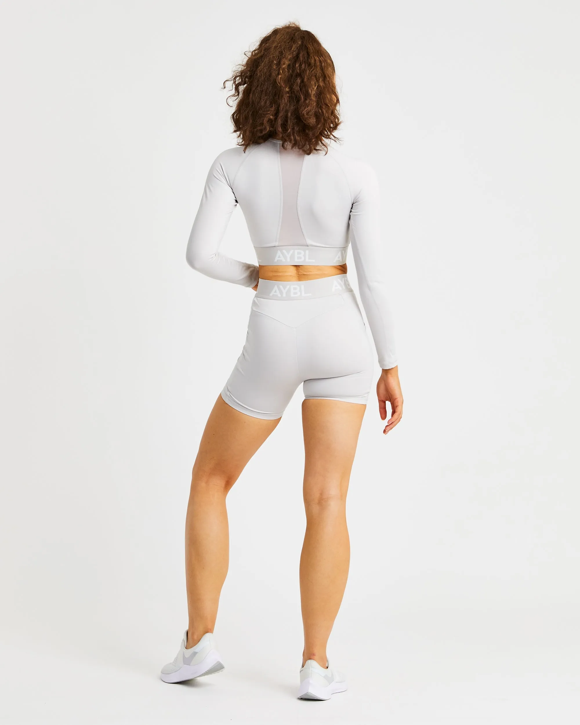 Training Long Sleeve Crop Top - Beige sold by AYBL product image thumbnail 4