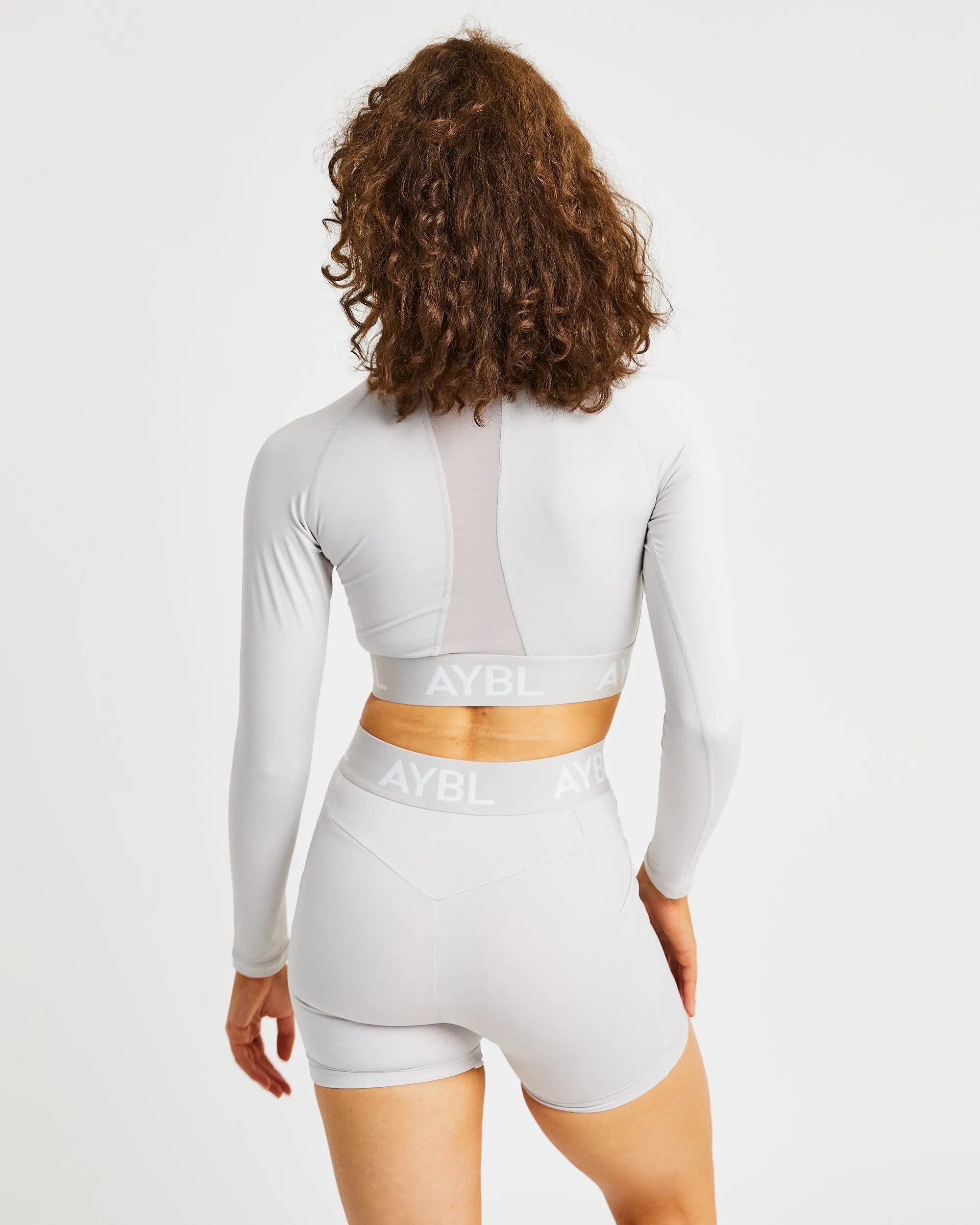 Training Long Sleeve Crop Top - Beige sold by AYBL product image thumbnail 2