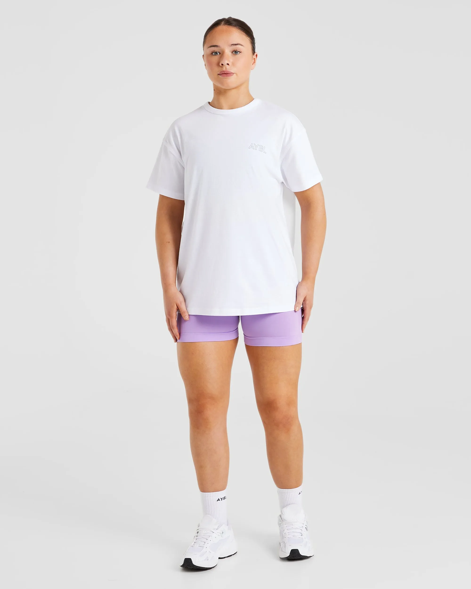 AYBL Athletics Oversized T Shirt - White sold by AYBL product image thumbnail 4