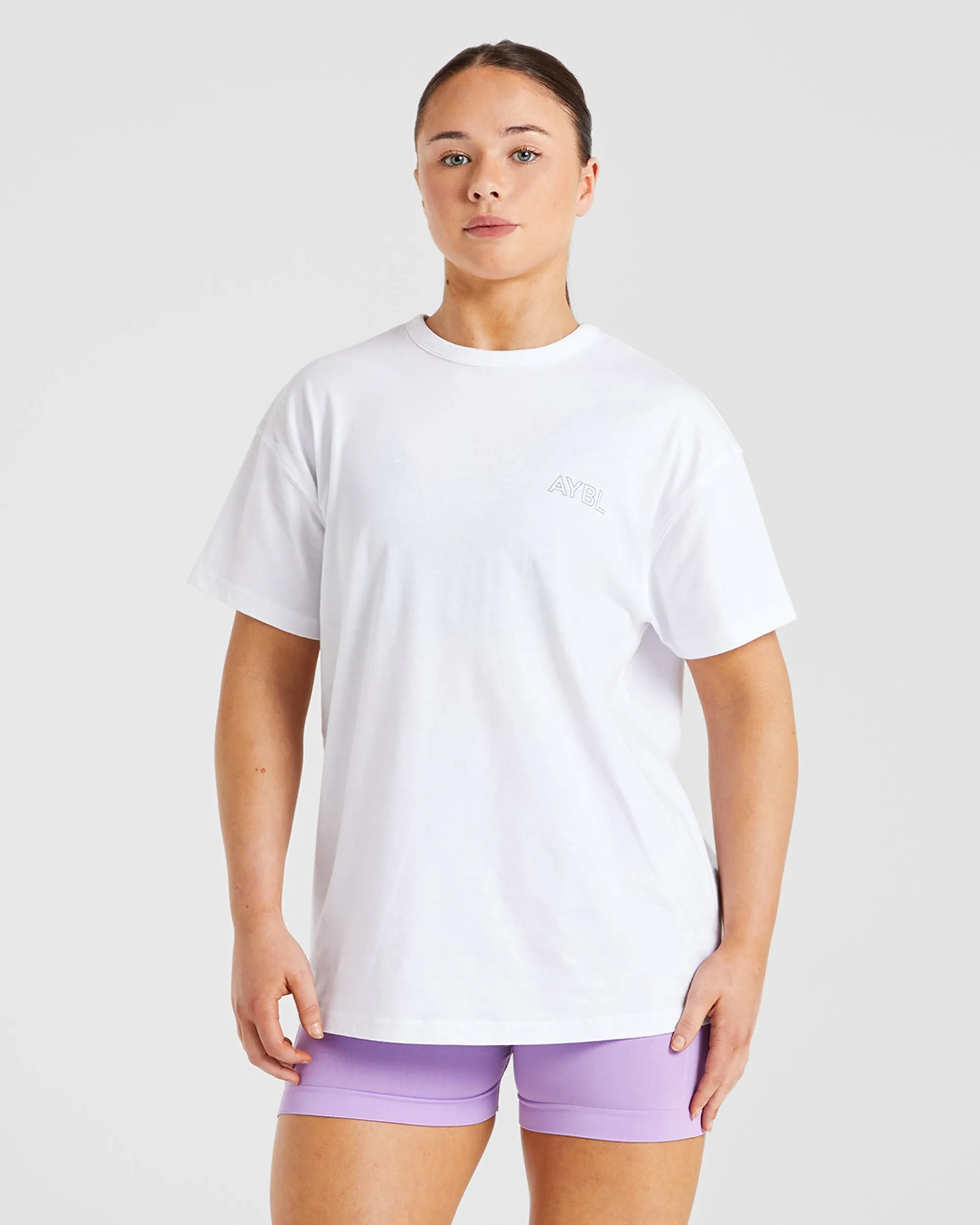 AYBL Athletics Oversized T Shirt - White sold by AYBL product image thumbnail 2