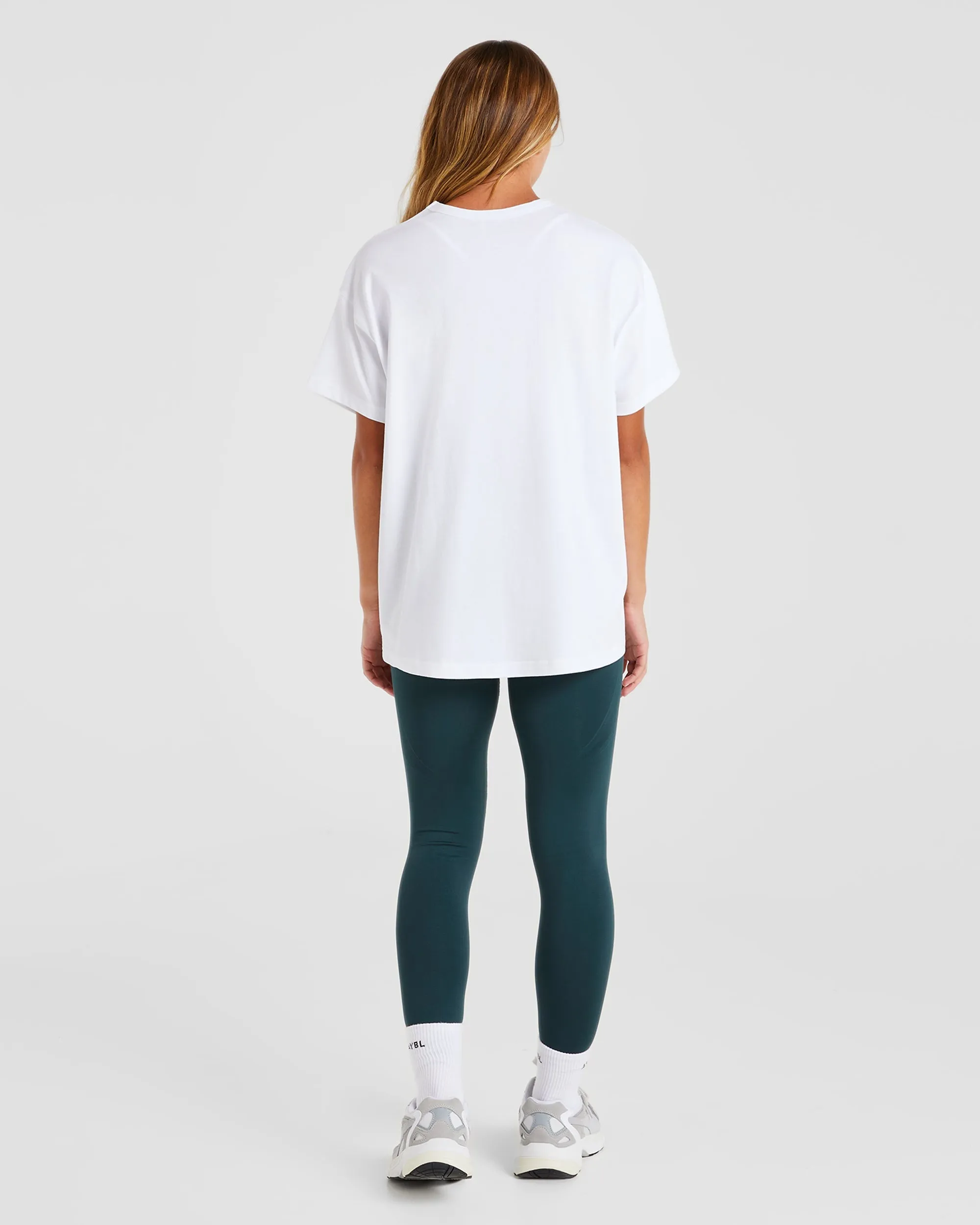 AYBL Script Oversized T Shirt - White sold by AYBL product image thumbnail 4