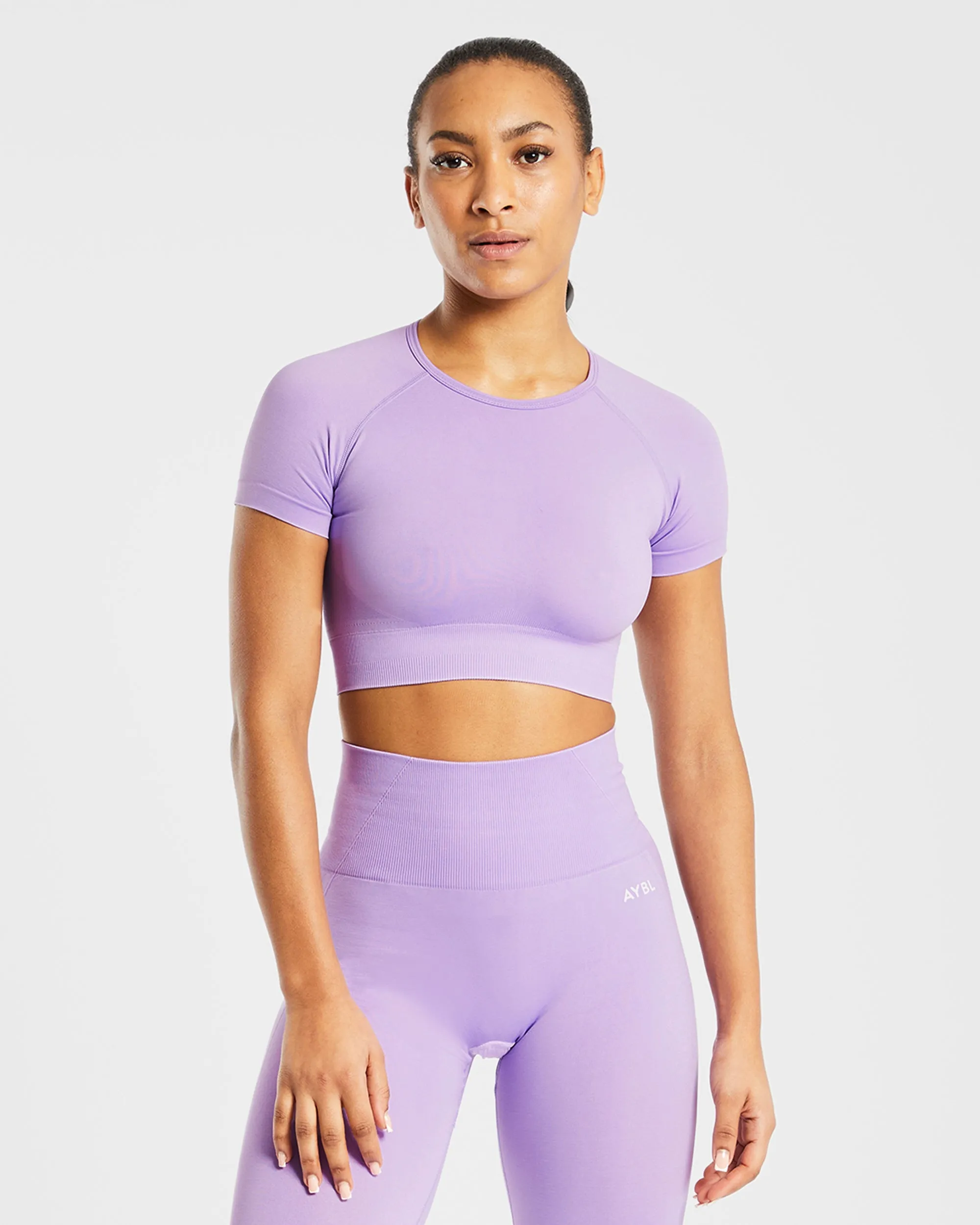 Empower Seamless Crop Top - Purple sold by AYBL