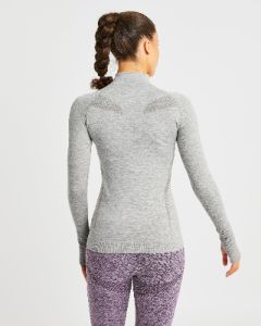 Motion Seamless 1/2 Zip Pullover - Khaki sold by AYBL