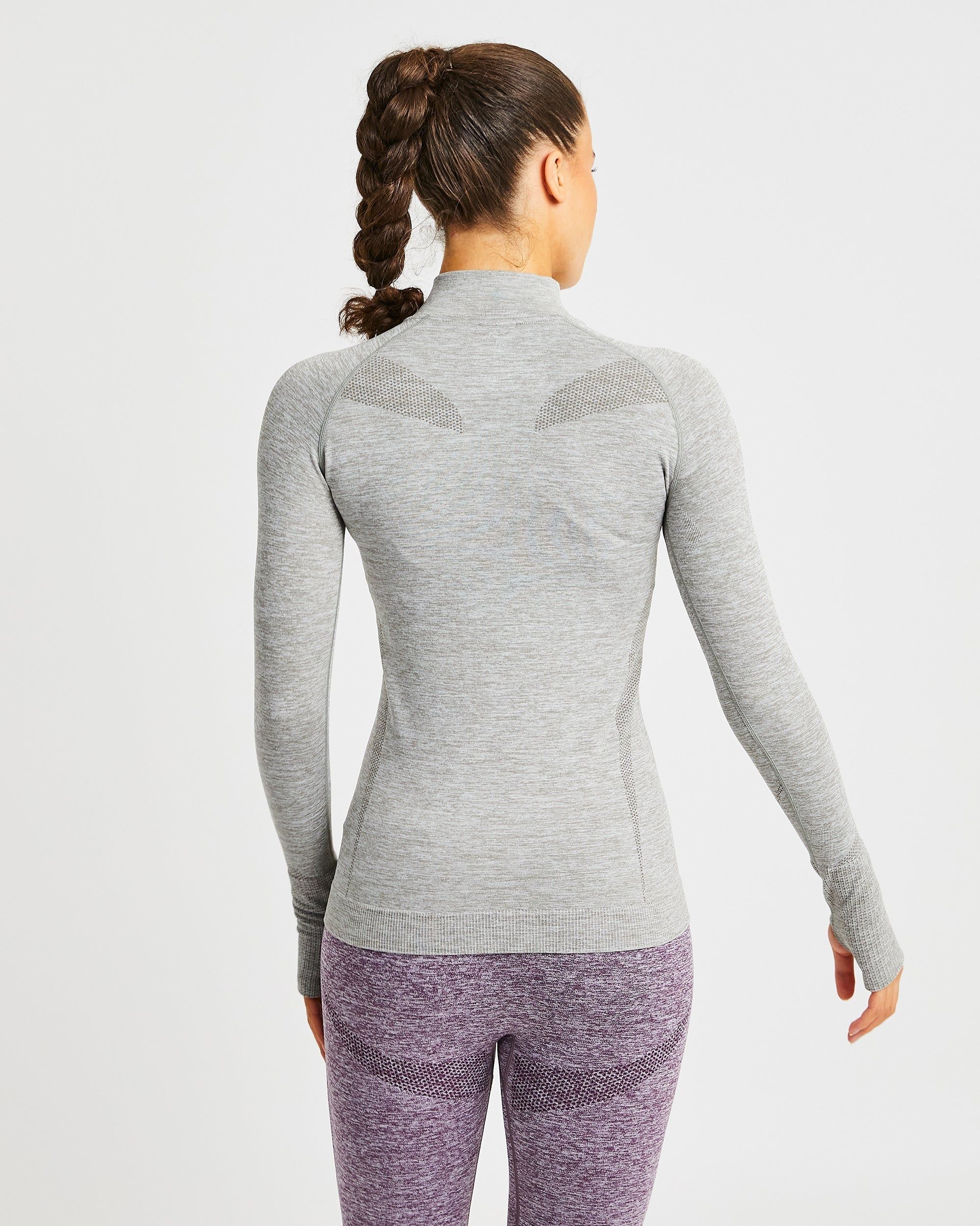 Motion Seamless 1/2 Zip Pullover - Khaki sold by AYBL product image thumbnail 2