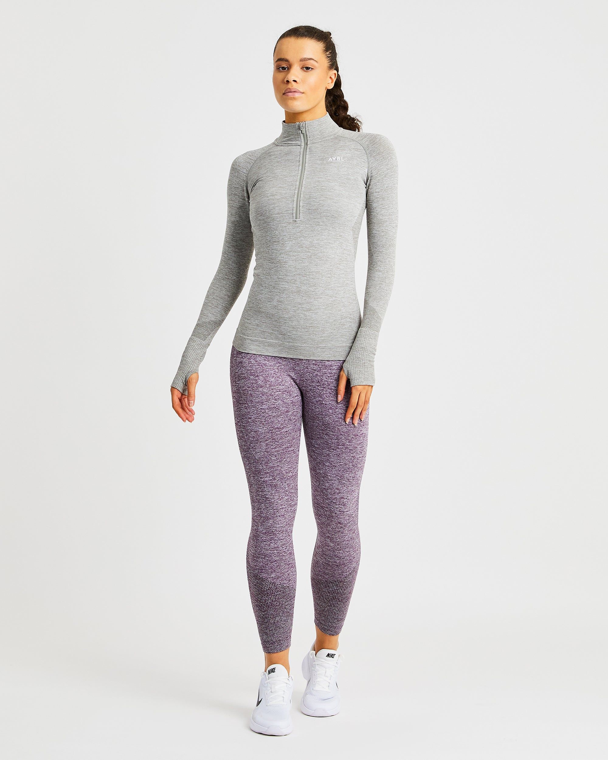 Motion Seamless 1/2 Zip Pullover - Khaki sold by AYBL product image thumbnail 4