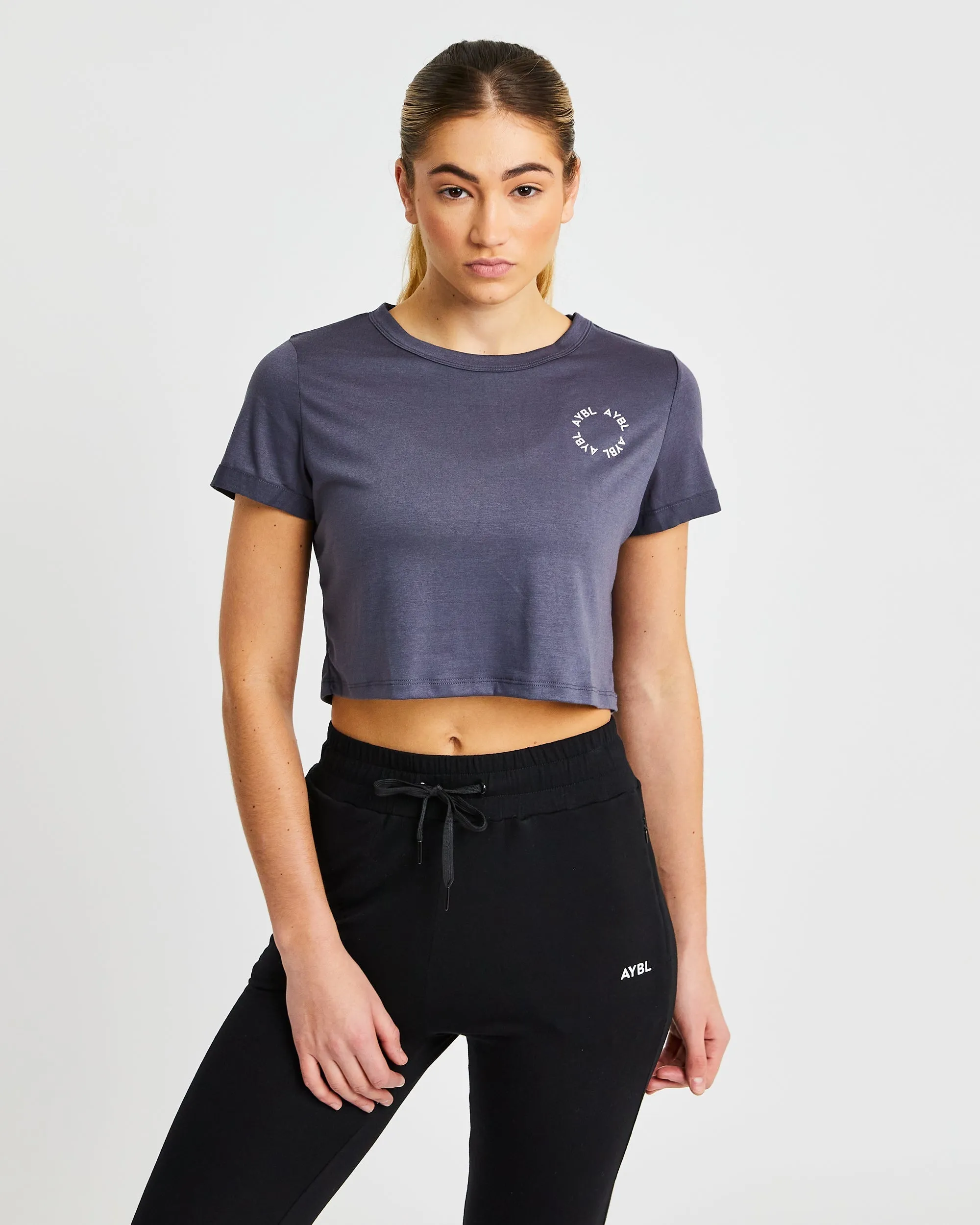 Element Crop Top - Charcoal sold by AYBL