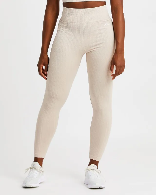 Luxe Seamless Leggings - Sand sold by AYBL
