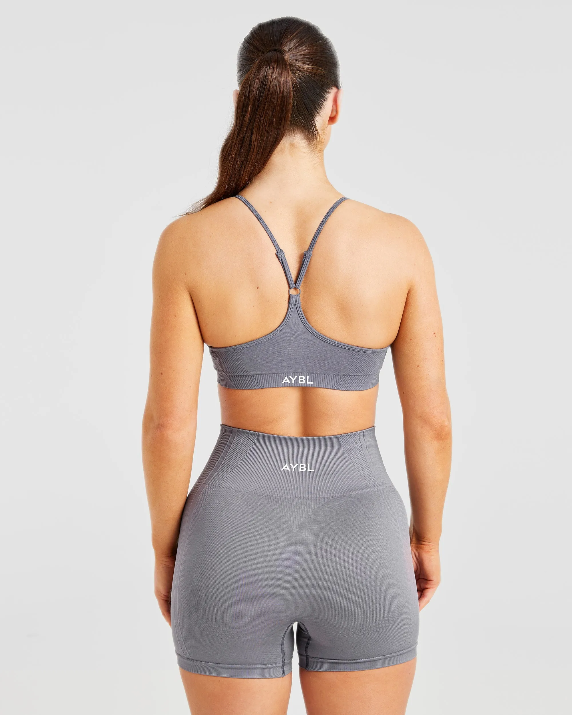 Balance V3 Seamless Strappy Sports Bra - Charcoal Grey sold by AYBL product image thumbnail 2