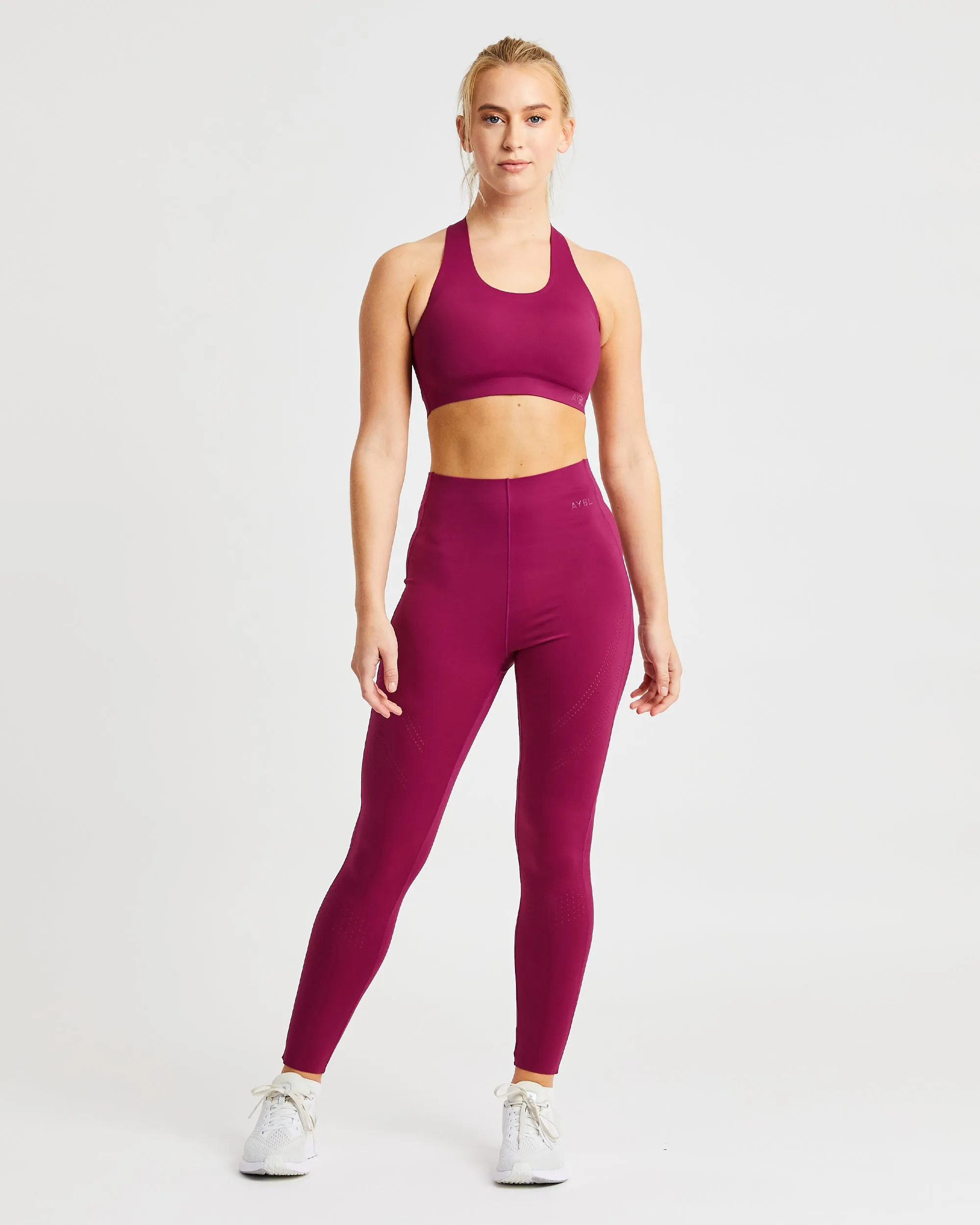 Fusion Sports Bra - Berry Wine sold by AYBL product image thumbnail 3