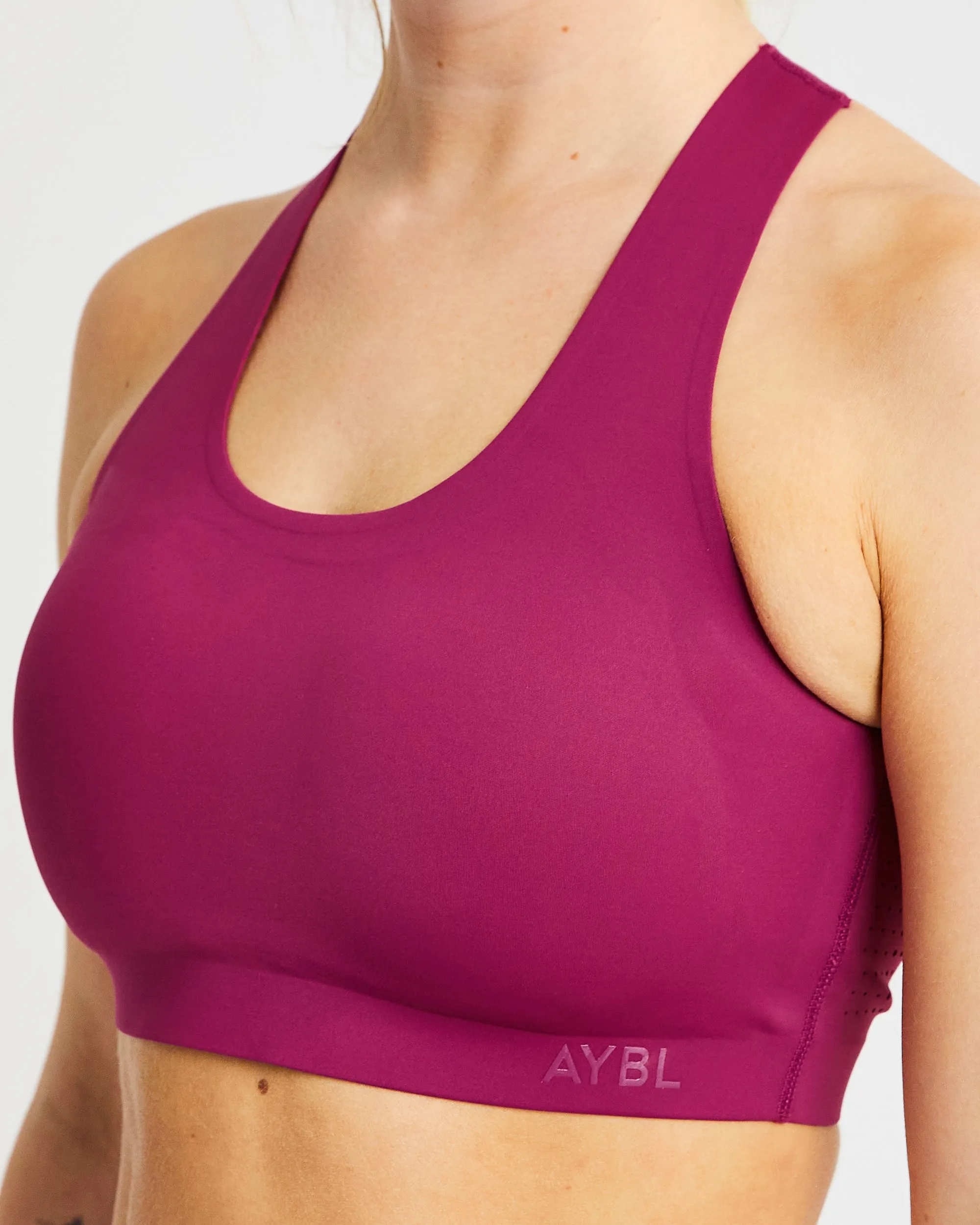 Fusion Sports Bra - Berry Wine sold by AYBL product image thumbnail 5