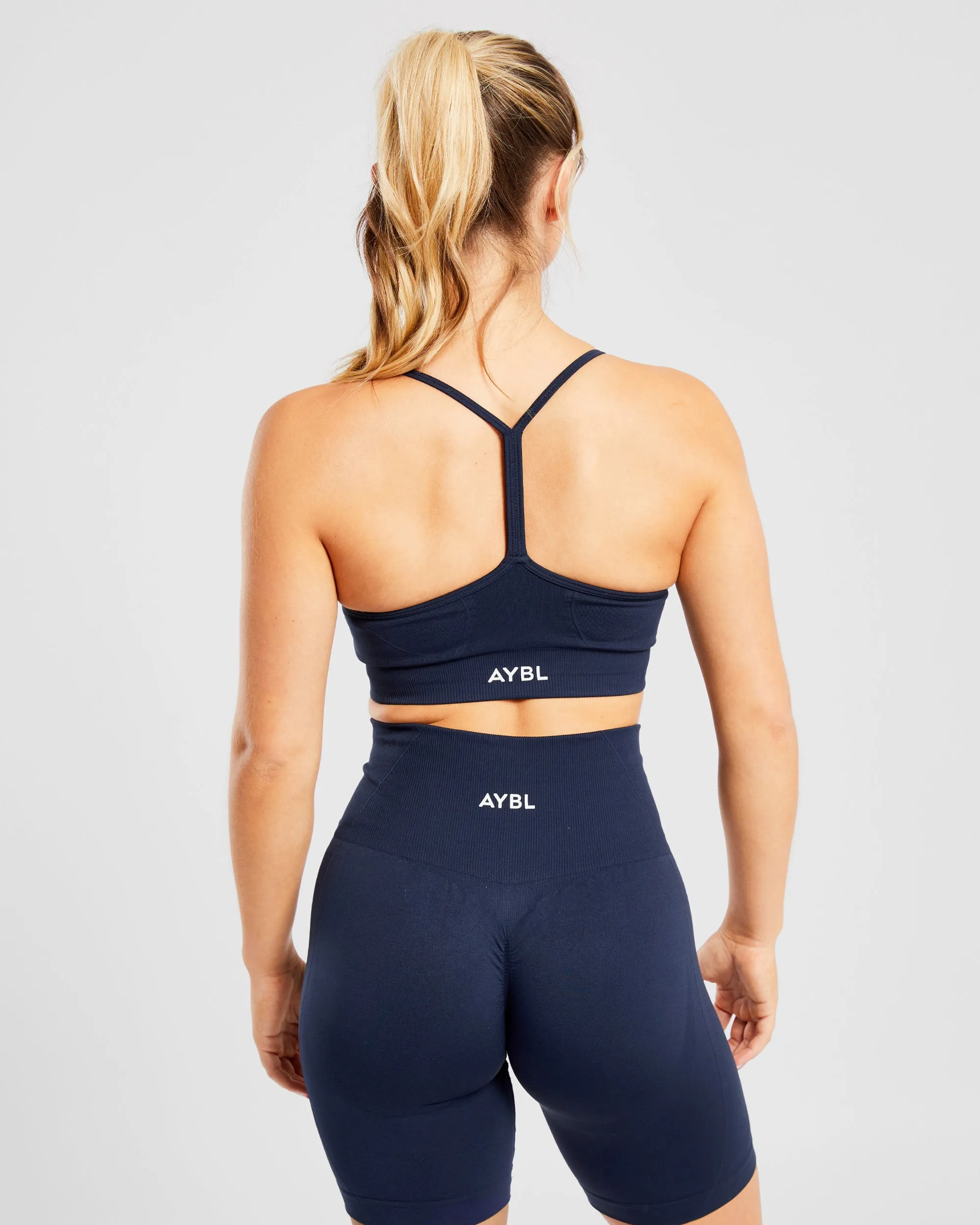 Empower Seamless Sports Bra - Navy sold by AYBL product image thumbnail 2