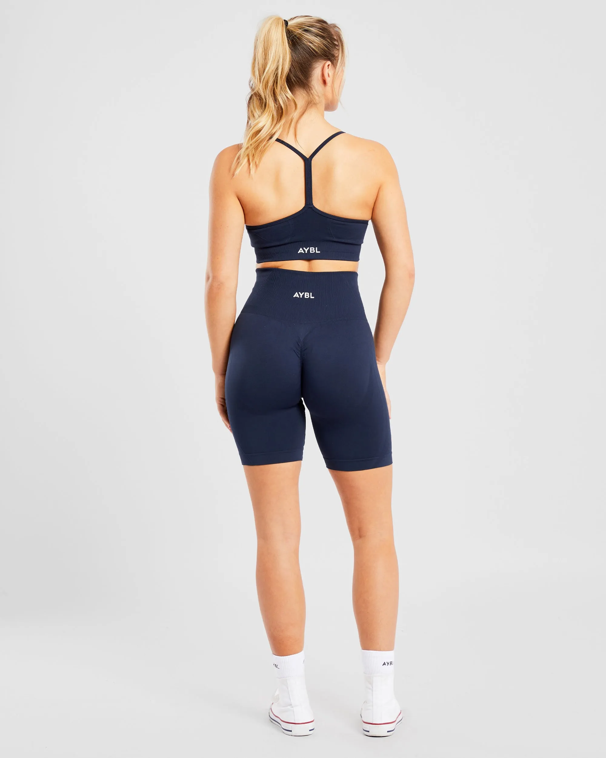 Empower Seamless Sports Bra - Navy sold by AYBL product image thumbnail 4
