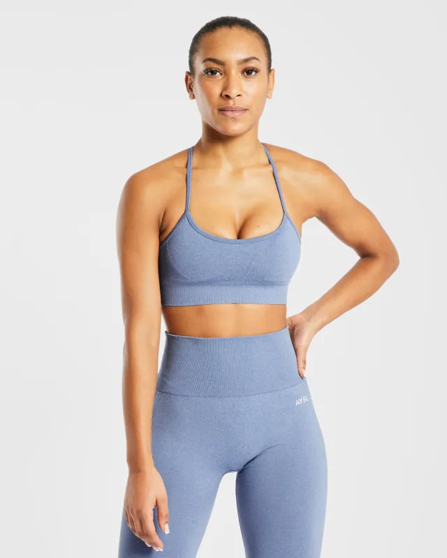 Empower Seamless Sports Bra - Blue Marl sold by AYBL